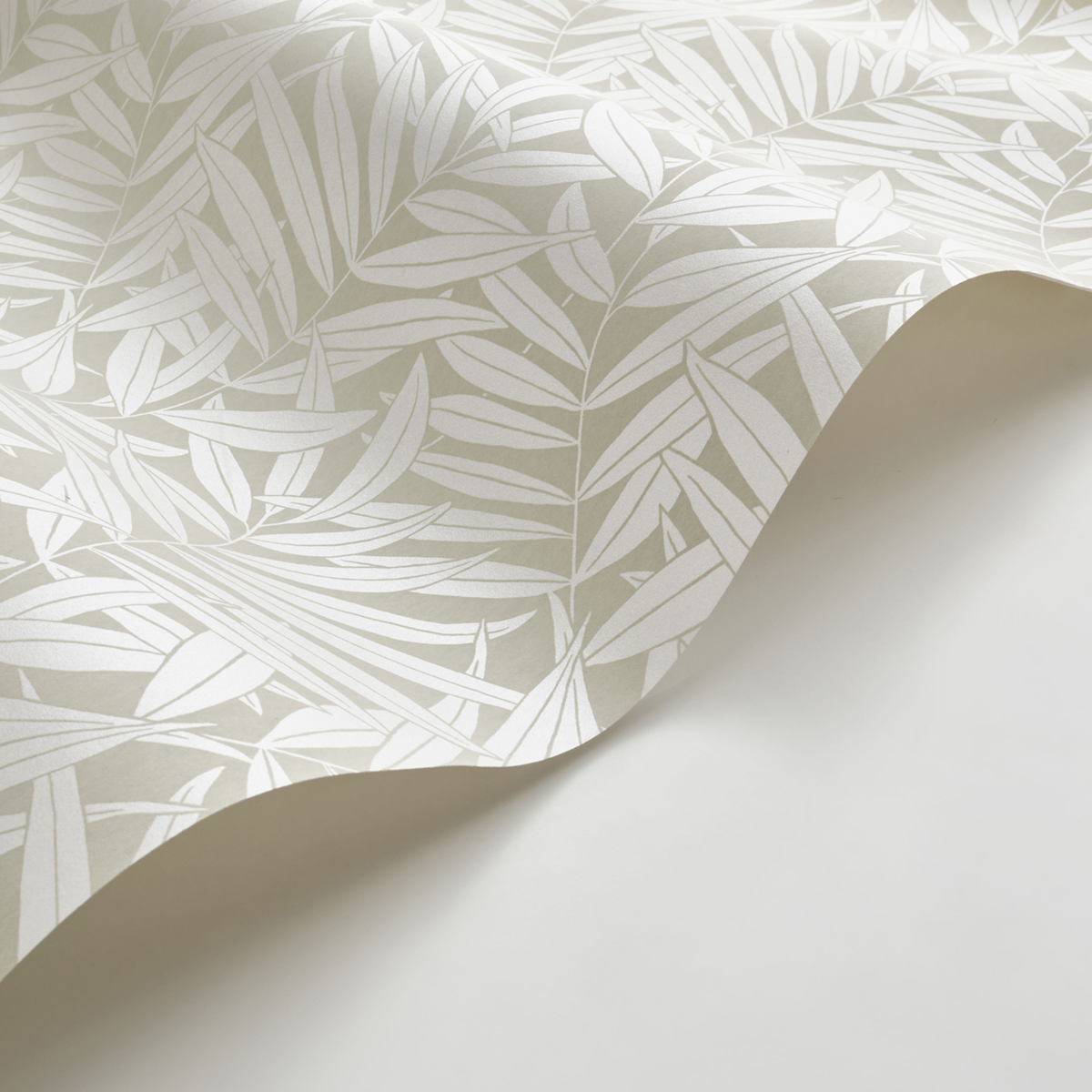 Papier peint Feuillage Preston vert amande blanc irisé - Derby de Casadéco AMBV | Réf. DERB89317246