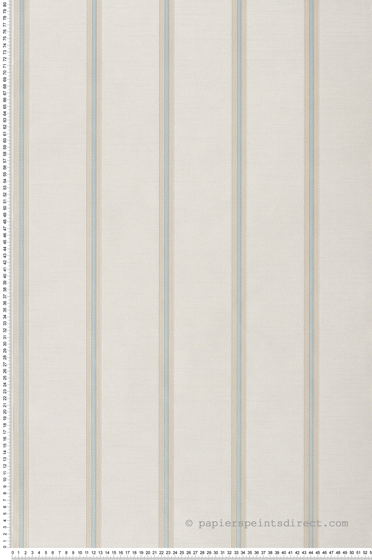 Papier peint Rayure et Strié blanc irisé et bleu - San Marco de Montecolino | Réf. MC-25766