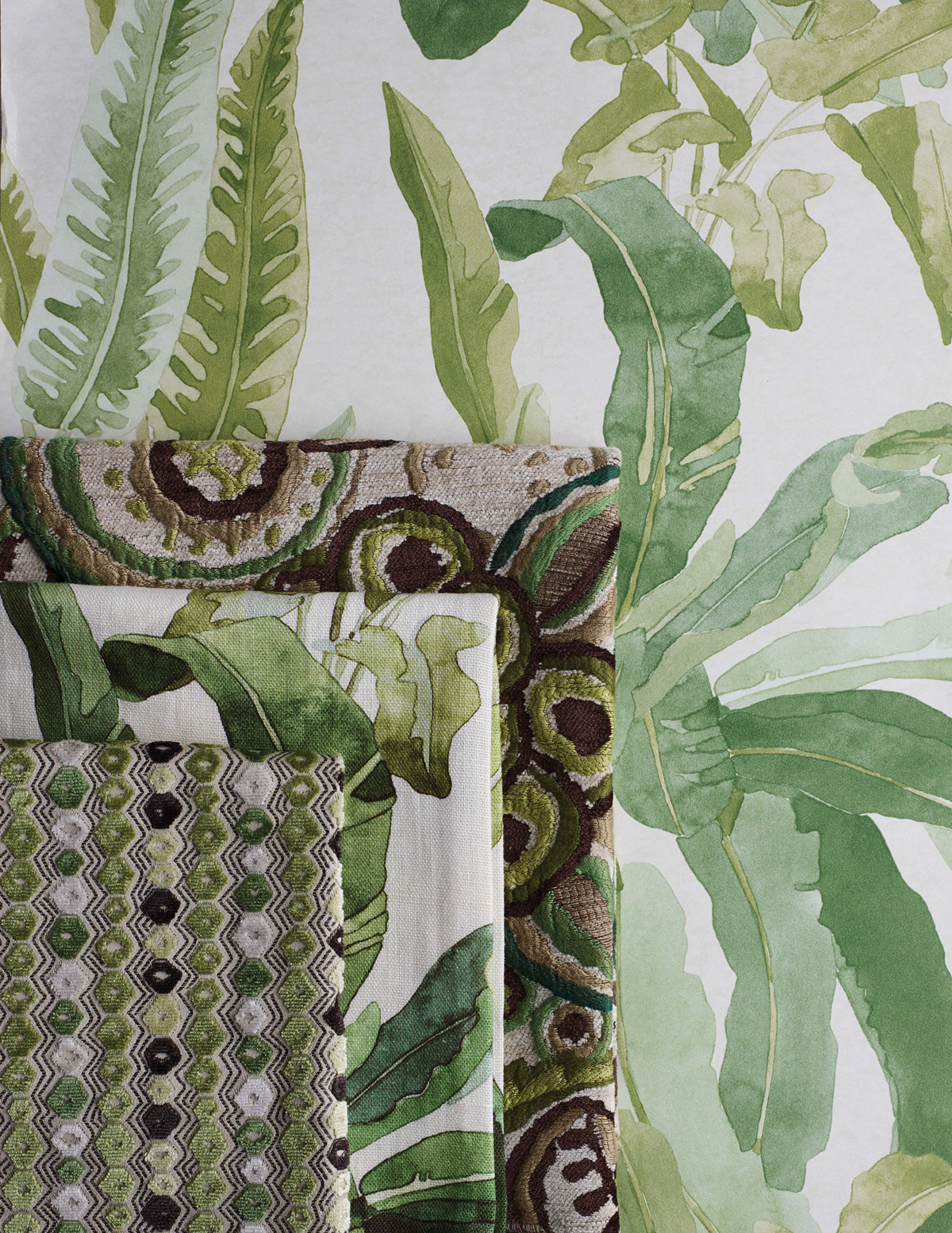 Papier peint Jungle Benmore ivoire - Ashdown de Nina Campbell | Réf. OSB-NCW4393-02