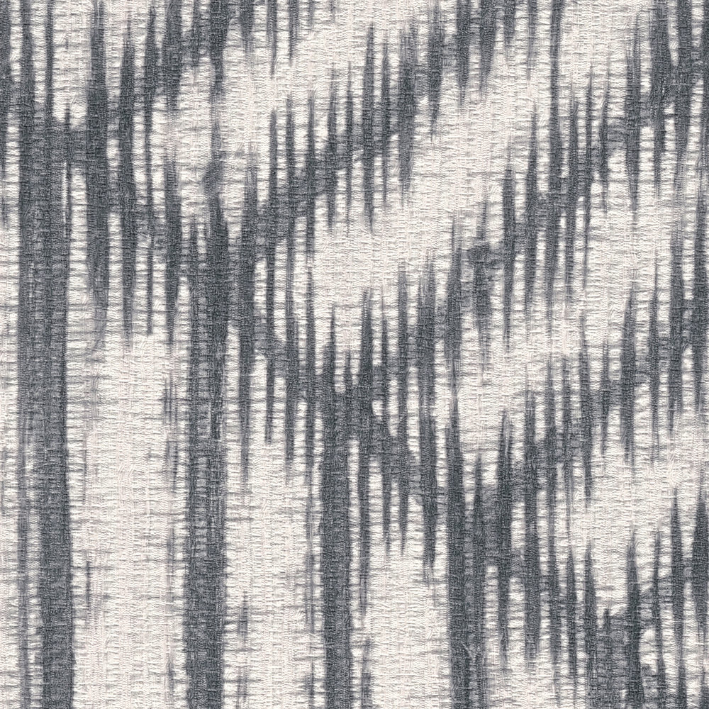 Papier peint Géométrie Nature Normade gris graphite - Abaca de Lutèce | Réf. LTC-51232309