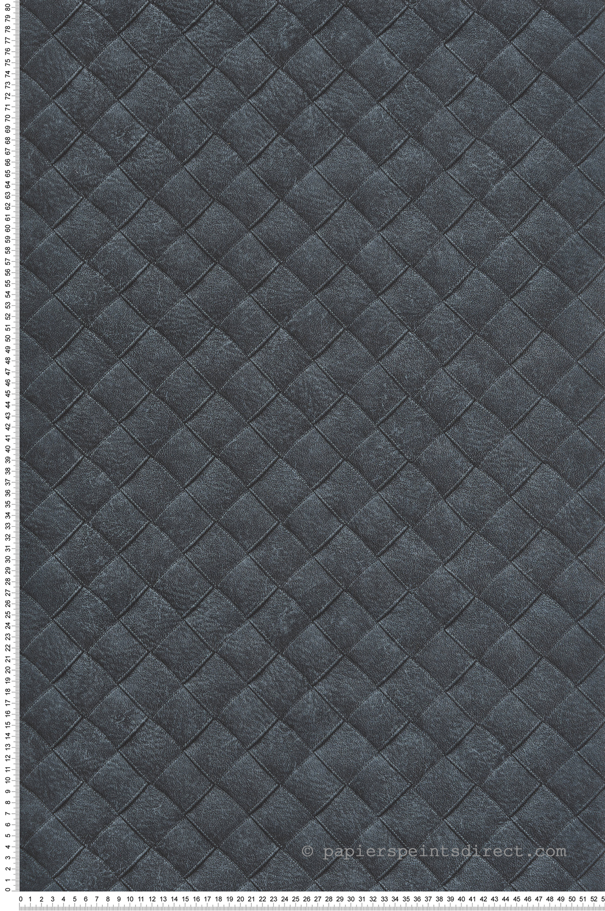 Papier peint Cuir Tressé bleu paon - Maori de Montecolino | Réf. MC-TA25074