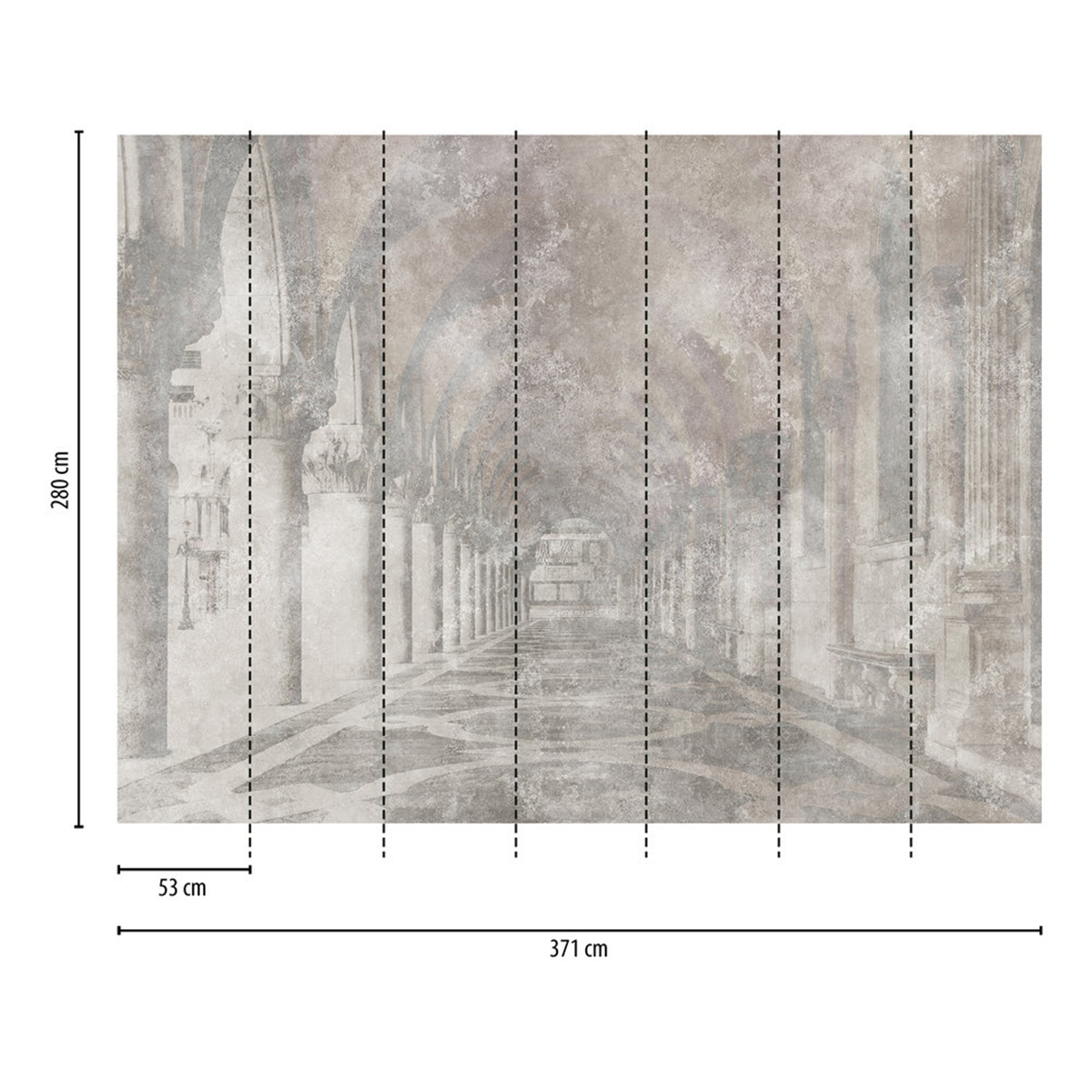 Papier peint panoramique Palais Arc Ancien - The Wall 3 d'A.S. Création AMB3 | Réf. AS-399151