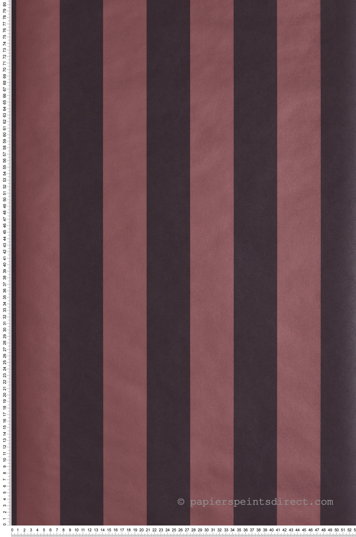 Papier peint Rayure Cyprian aubergine métallisé - Othello de Masureel | Réf. MAS-OTH406