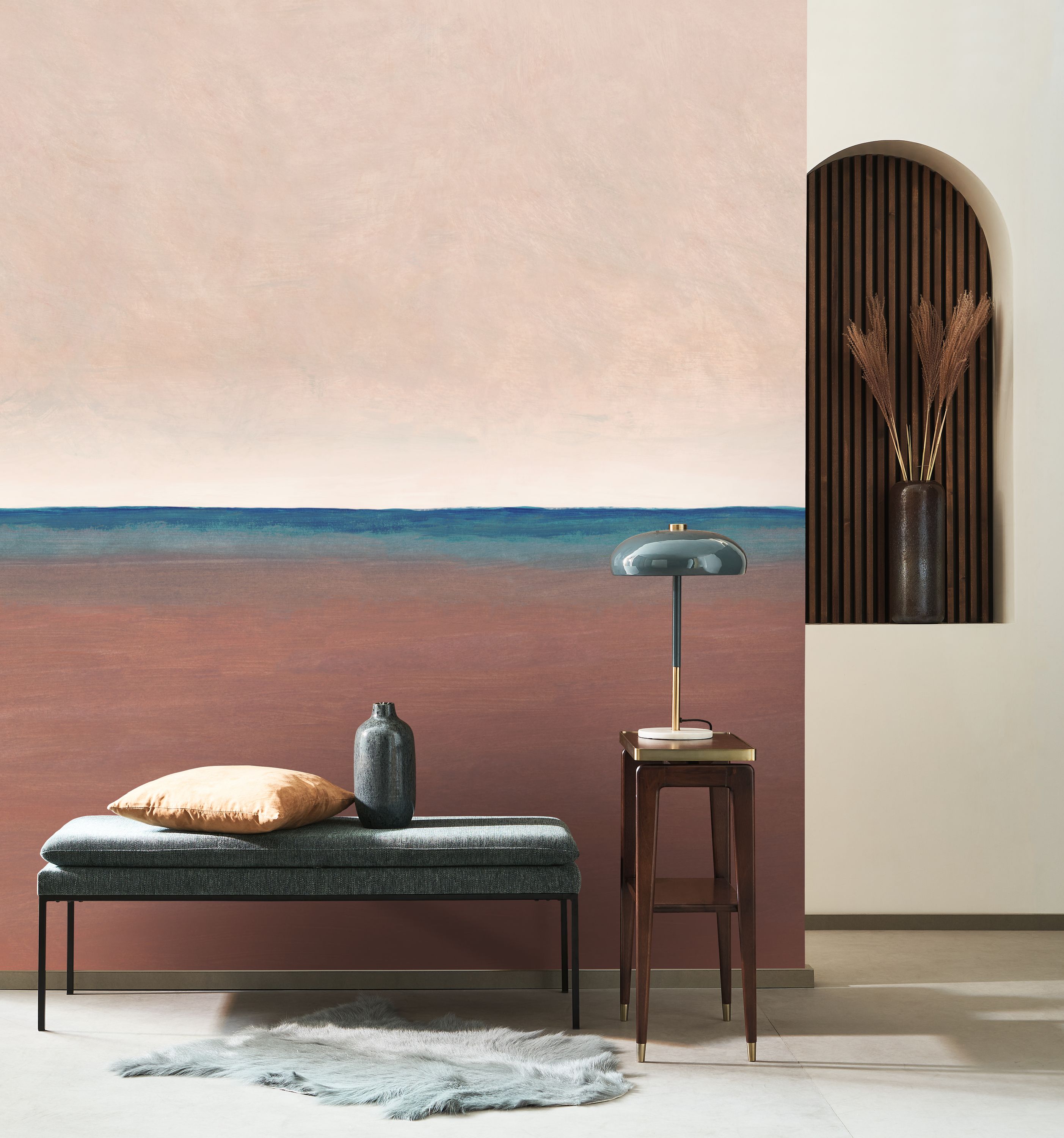 Papier peint panoramique Laguna Colorada M terracotta 200x280 - Wonderwalls de Casadéco | Réf. WDWS88928203