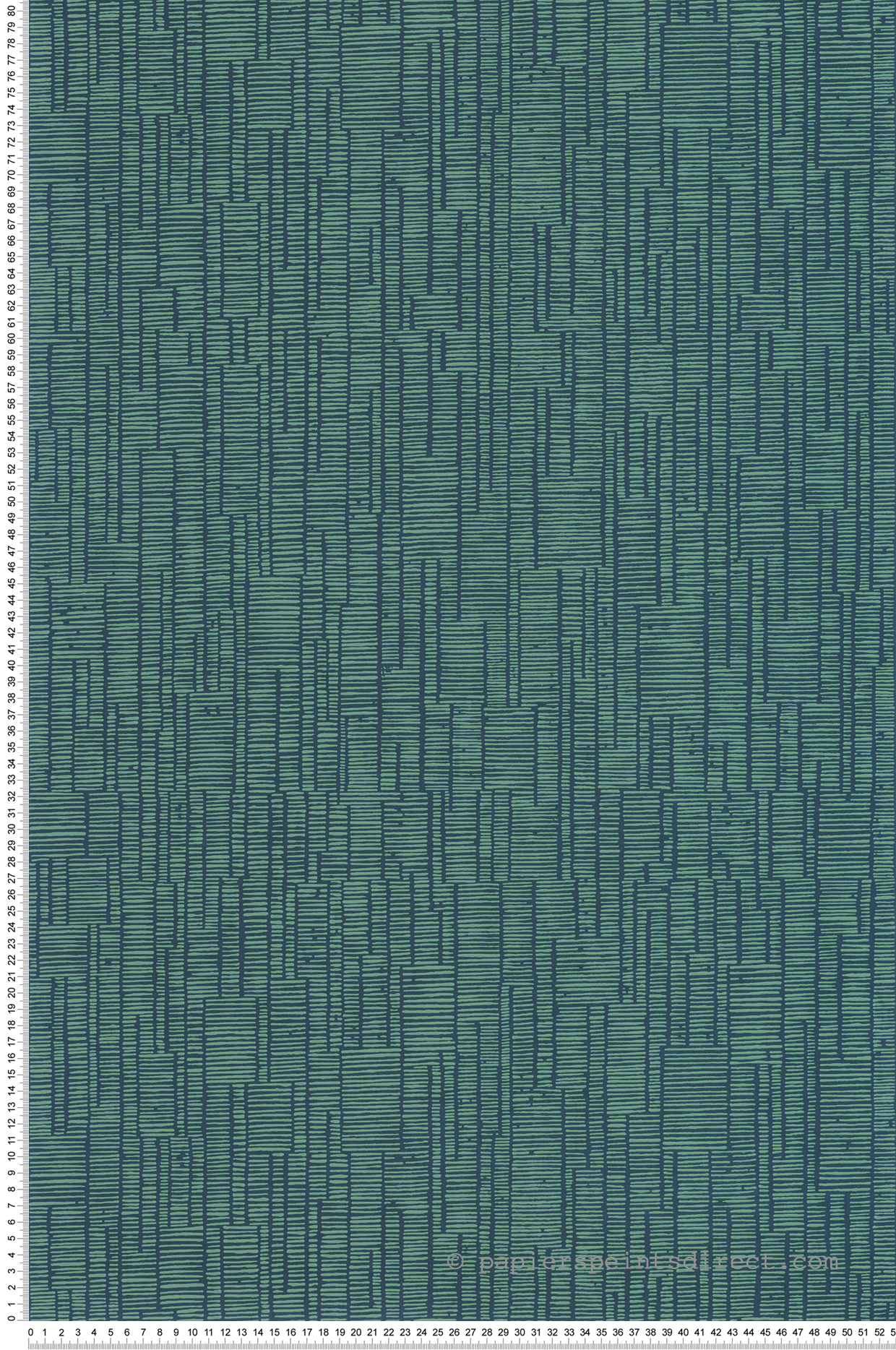 Papier peint Scandinave Capri bleu paon et vert - Méditerranée de Casadéco | Réf. MEDI87447759