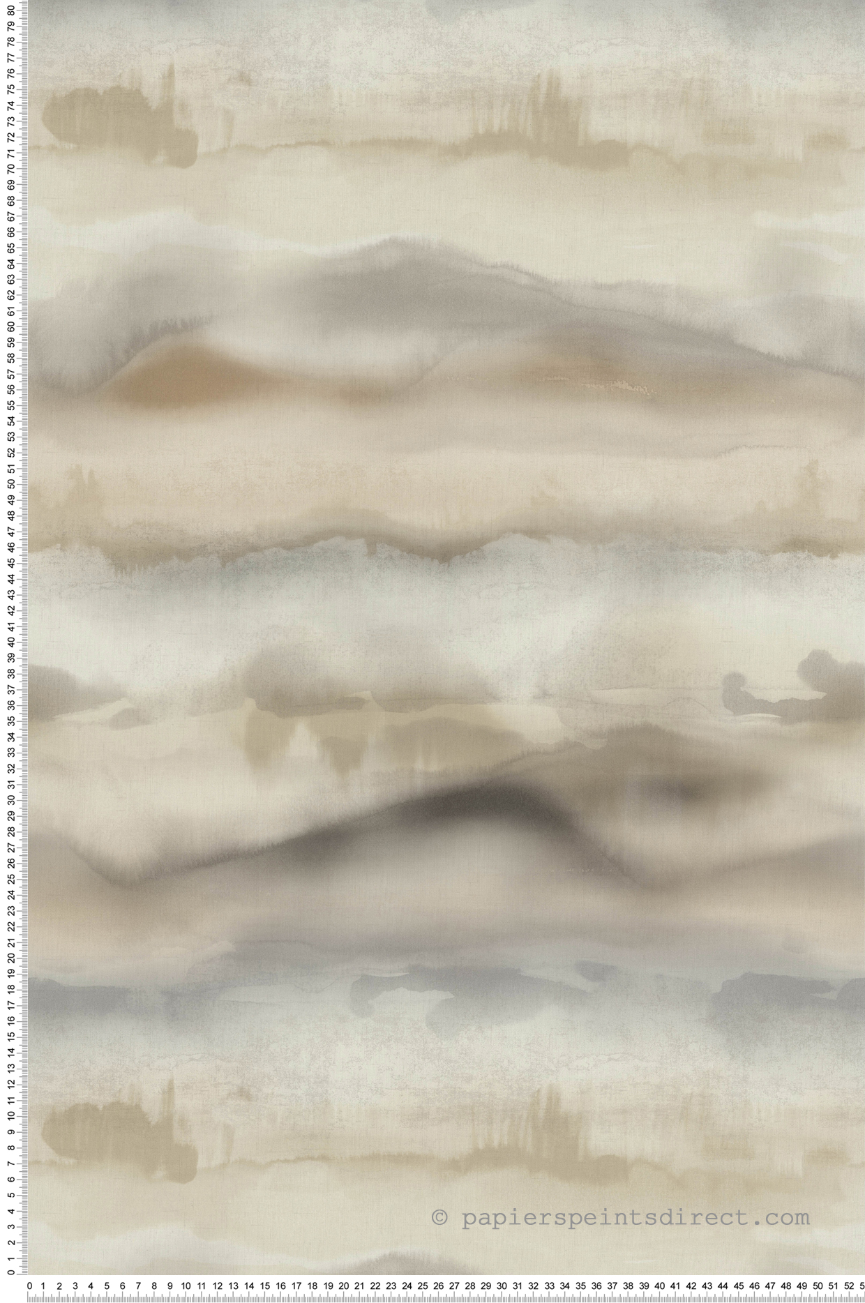 Papier peint Nuage et Brume beige et gris - Arty de Lutèce | Réf. LTC-51210907