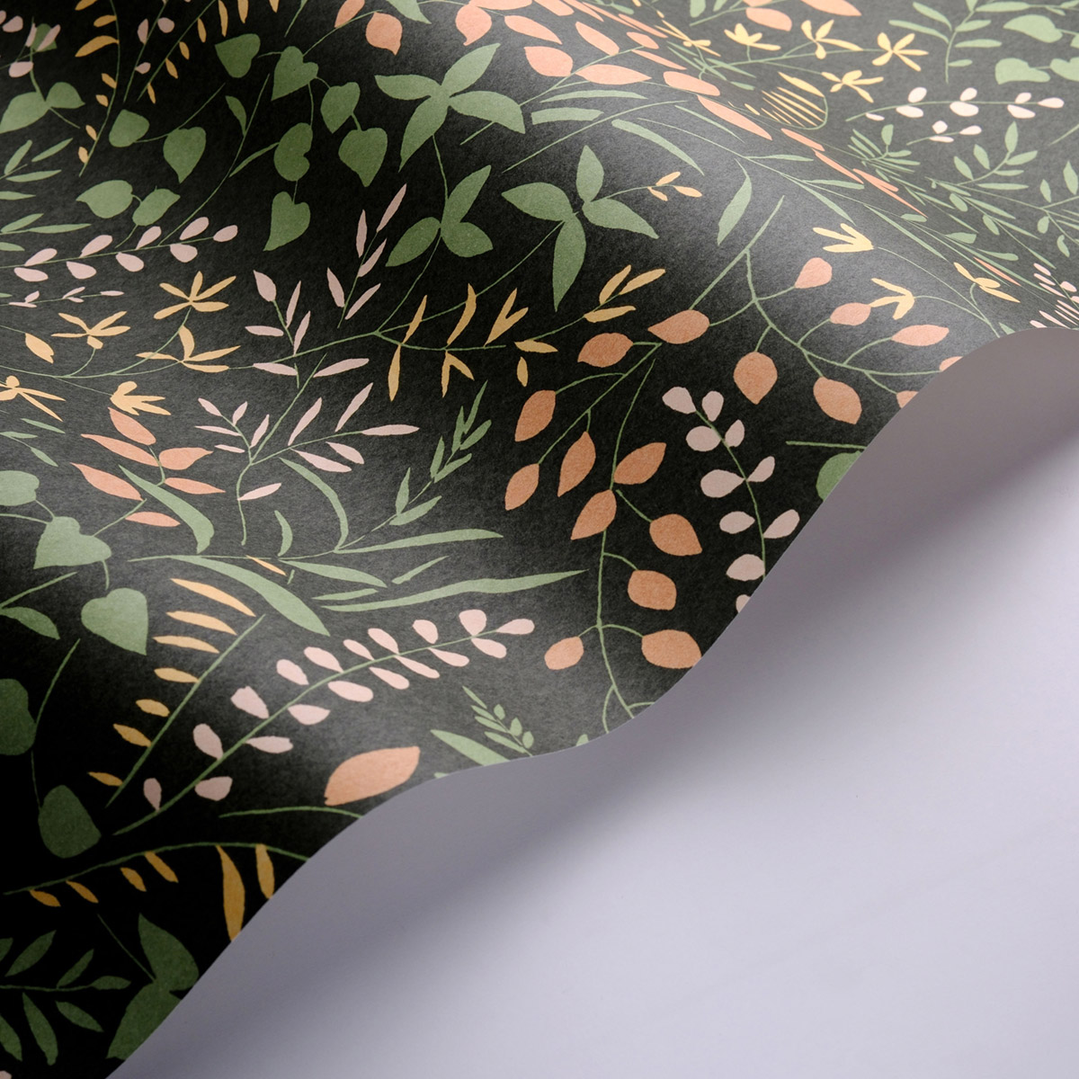 Papier peint Branche Scandinave Bastide vert terracotta - Echappée Belle de Casadéco AMB3| Réf. ECHA89837808