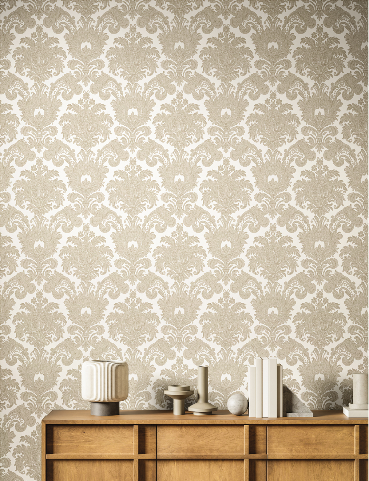 Papier peint Château Baroque beige doré - Venise de Montecolino | Réf. MC-23613