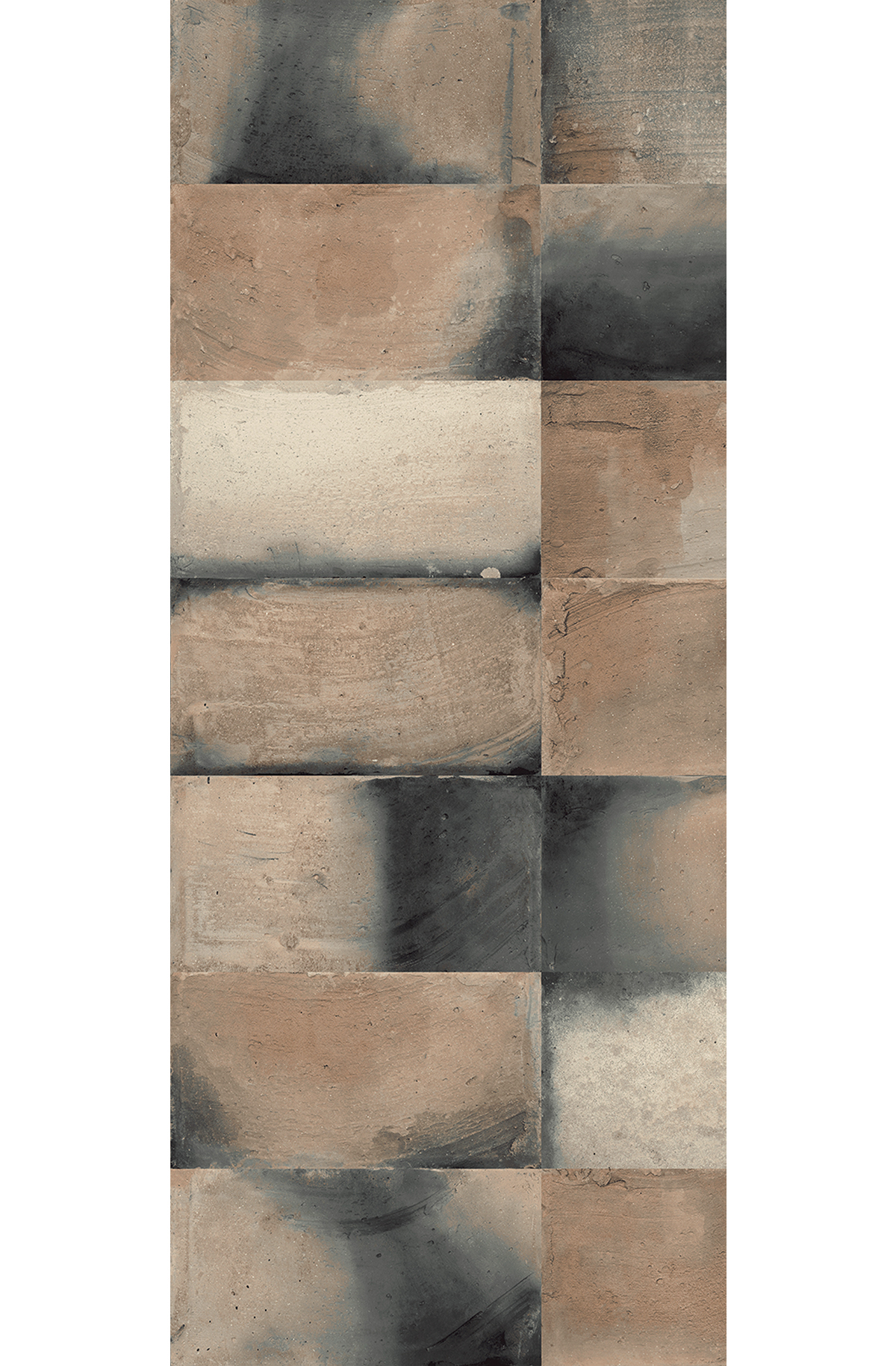 Papier peint panoramique Carrelage Travertin Teo marron - C H260 - Wall Designs IV de Masureel | Réf. MAS-DG4TEO1023-260