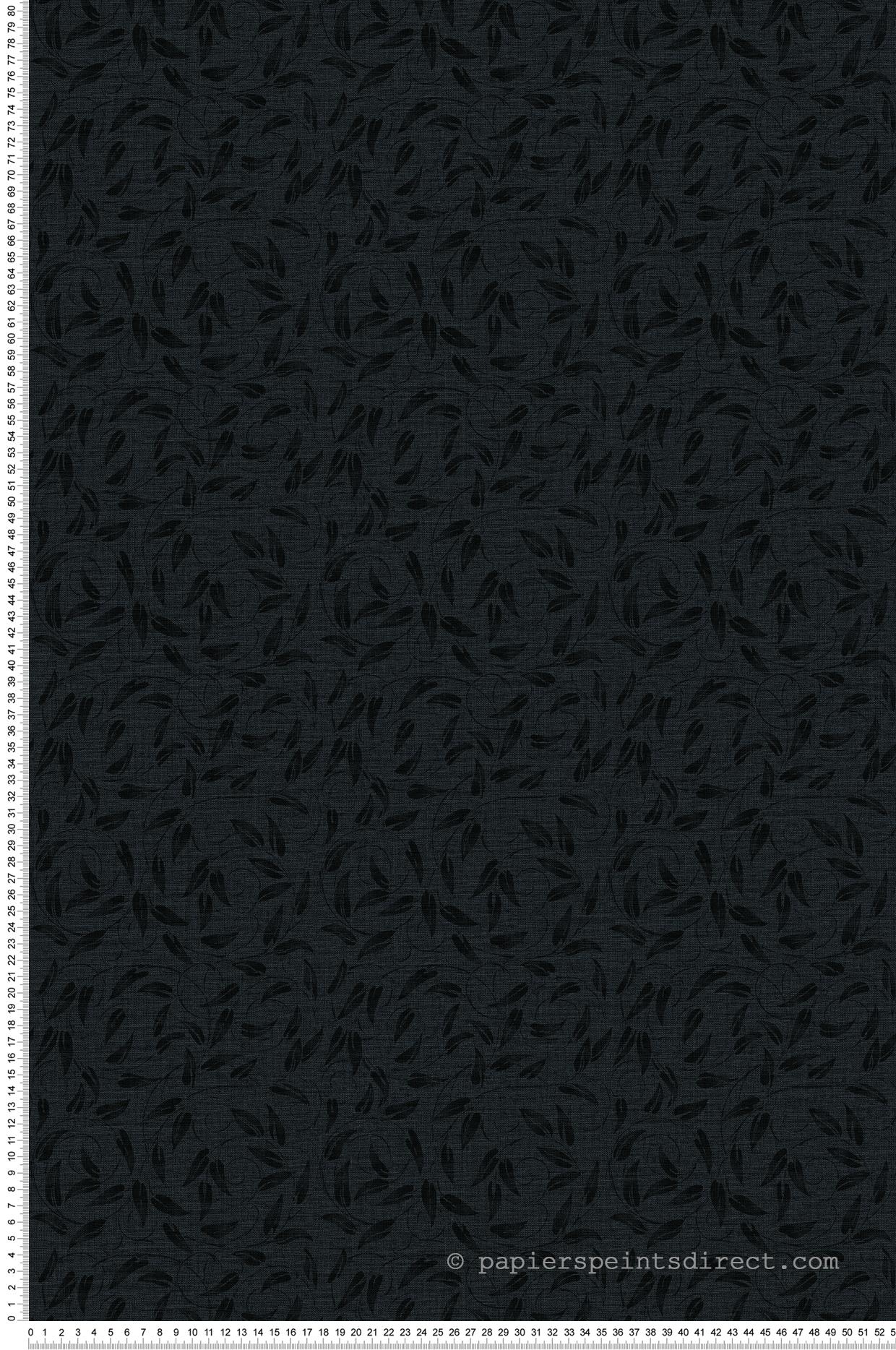 Papier peint Guirlande Feuille Liberty bleu nuit - The Wall Llewelyn-Bowen de Lutèce | Réf. LTC-LB25160