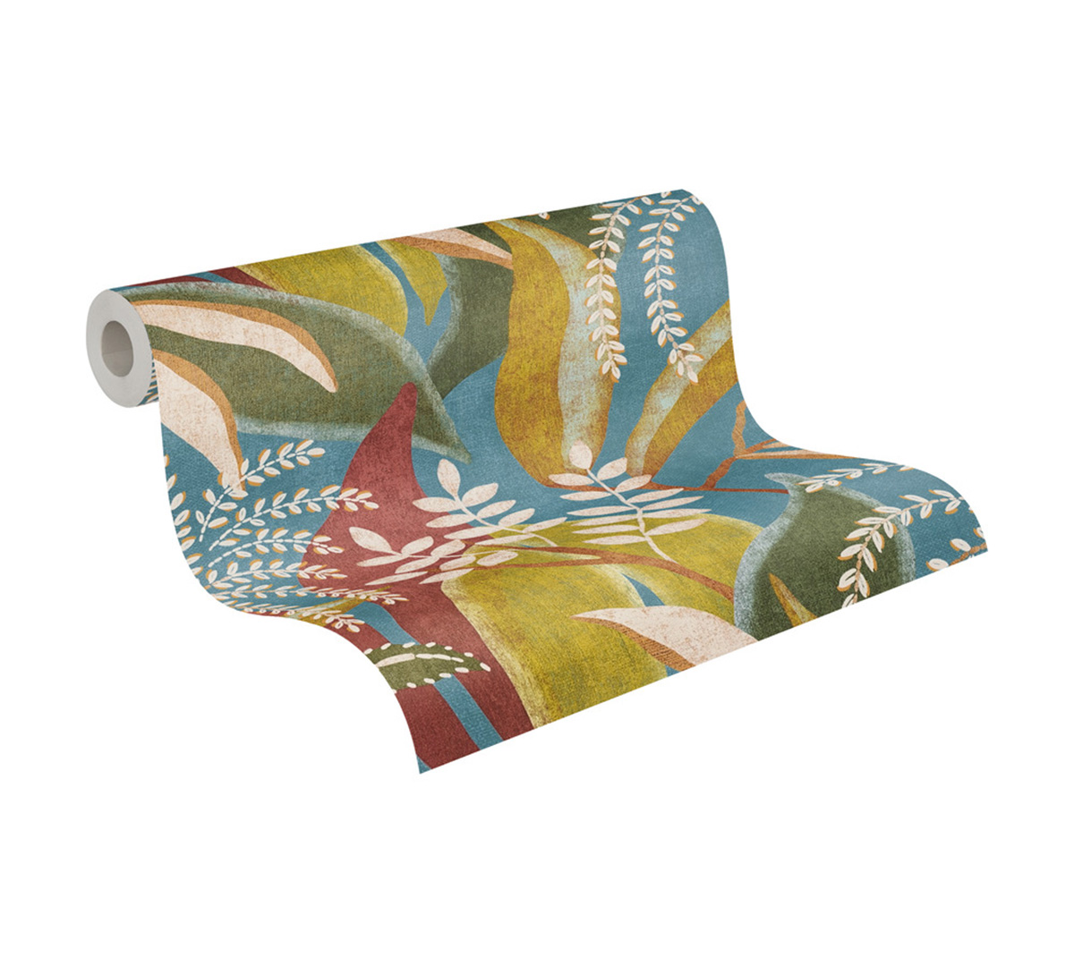 Papier peint Feuillage Geantis multicolore bleu - Pintwalls 3 d'A.S. Création ROLL | Réf. AS-791863