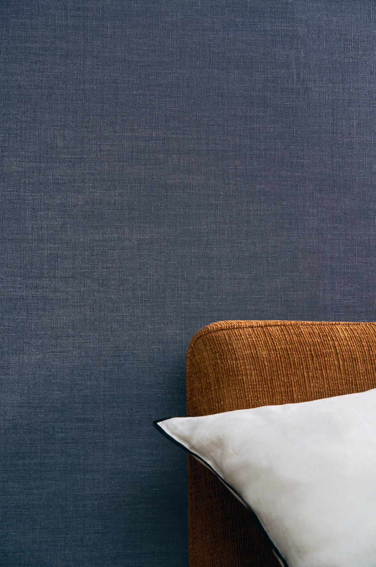 Papier peint Lin Shinok bleu nuit - Le Lin 2 de Casamance AMB2 | Réf. CAS-73817018