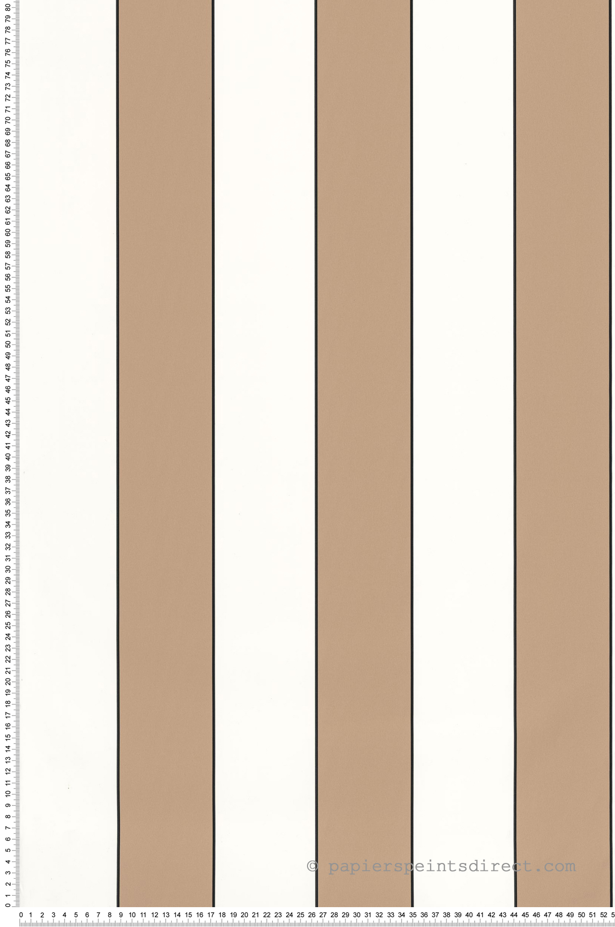 Papier peint Rayures Golden Lines camel blanc noir - Golden Age de Casélio | Réf. GAG101070217