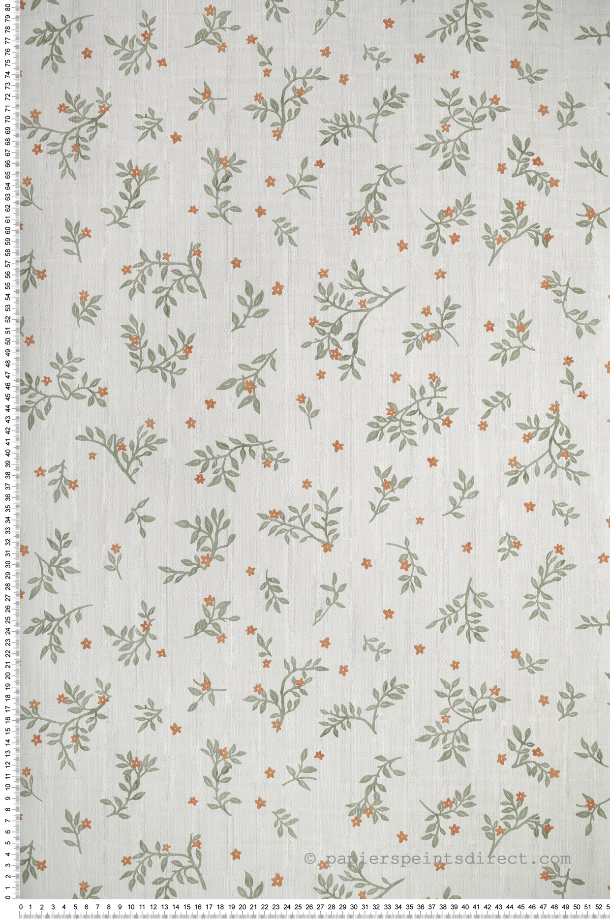 Papier peint Feuille Callisto vert orange - Danae de Casélio | Réf. DAE103647032