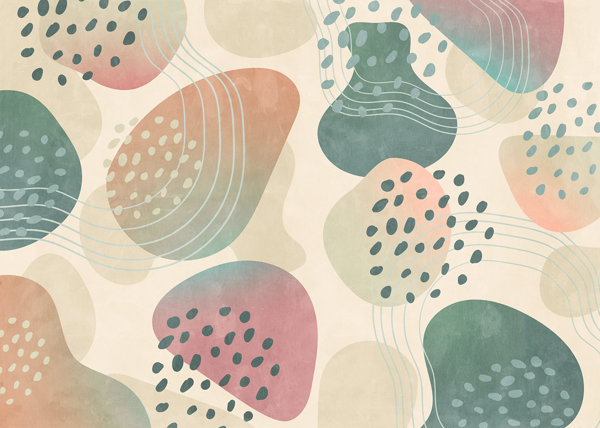 Papier peint panoramique Arrondi Bohorama - Papier peint Komar Flair