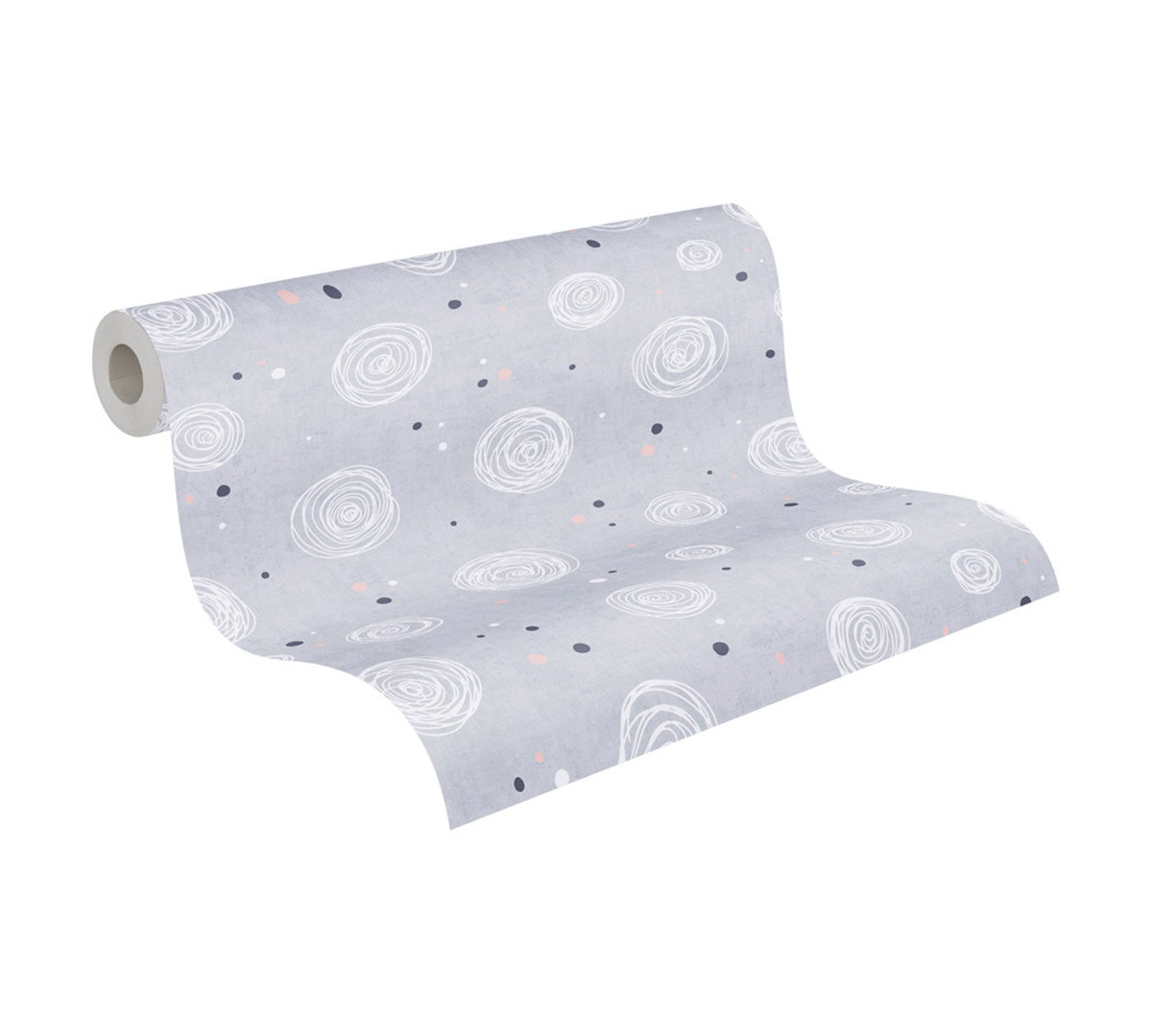 Papier peint Rond Bébé gris - Lilly & Luis d'A.S. Création AMB8 | Réf. AS-771391