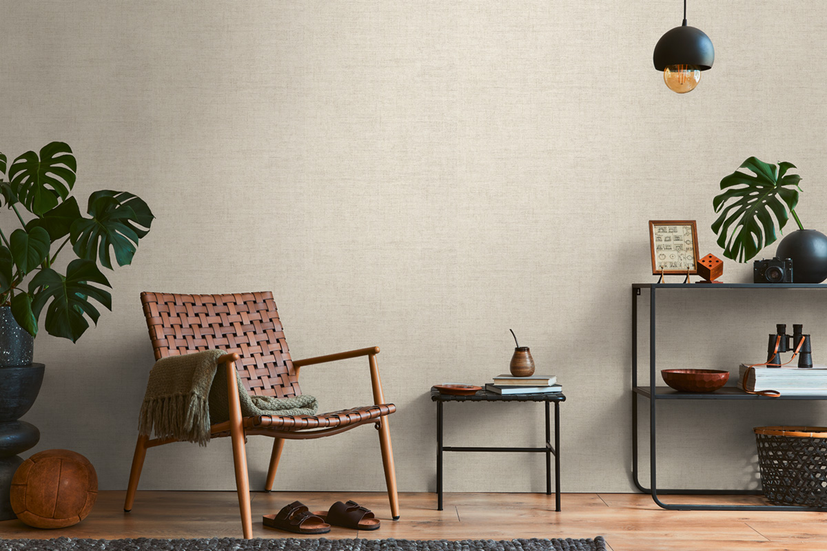 Papier peint Uni Tissage écru - History of Art 2 d'AS Création | Réf. AS-790442