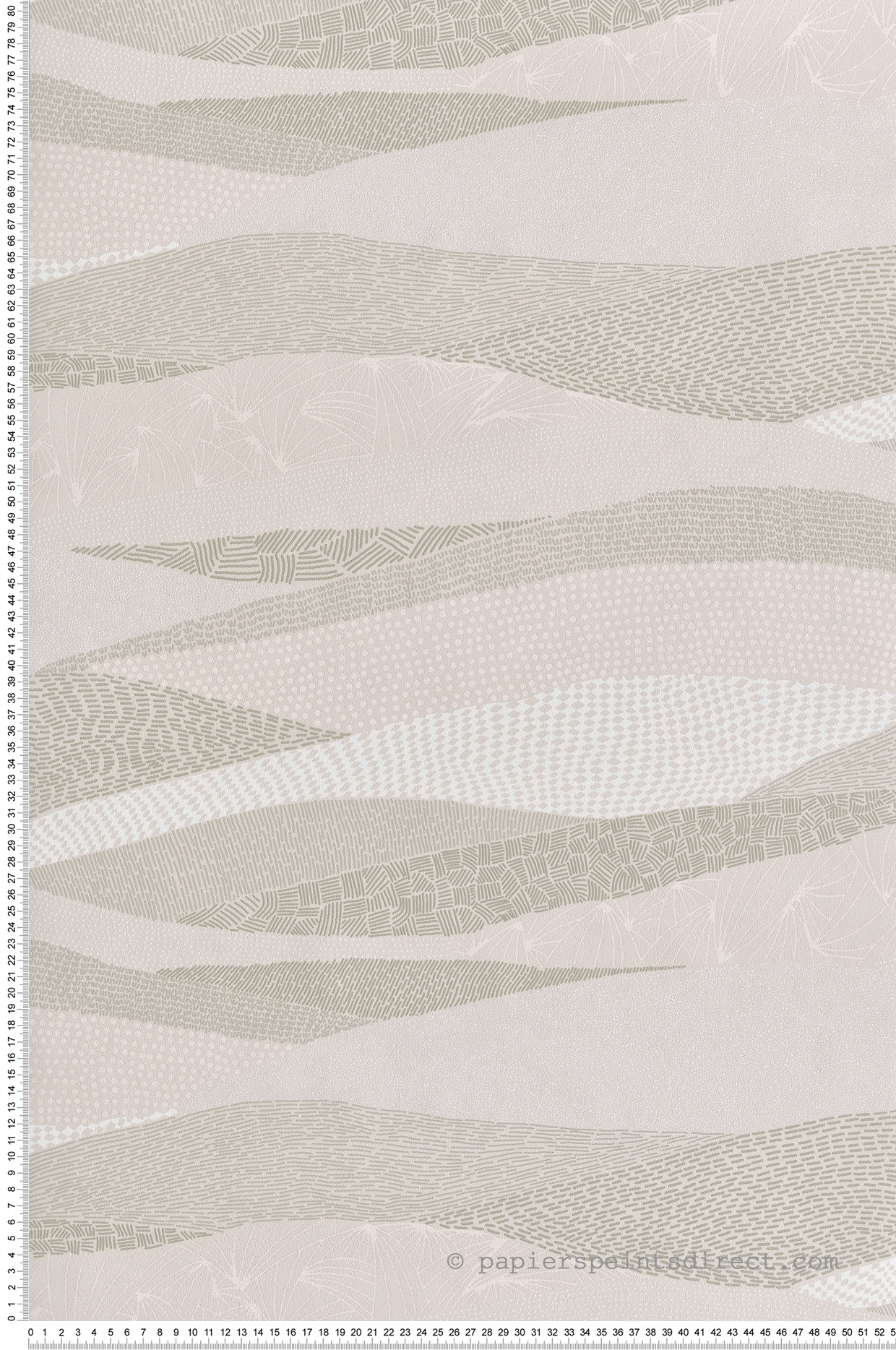 Papier peint Patchwork Rizière beige vert - Dolce Vita de Lutèce | Réf. LTC-11230407