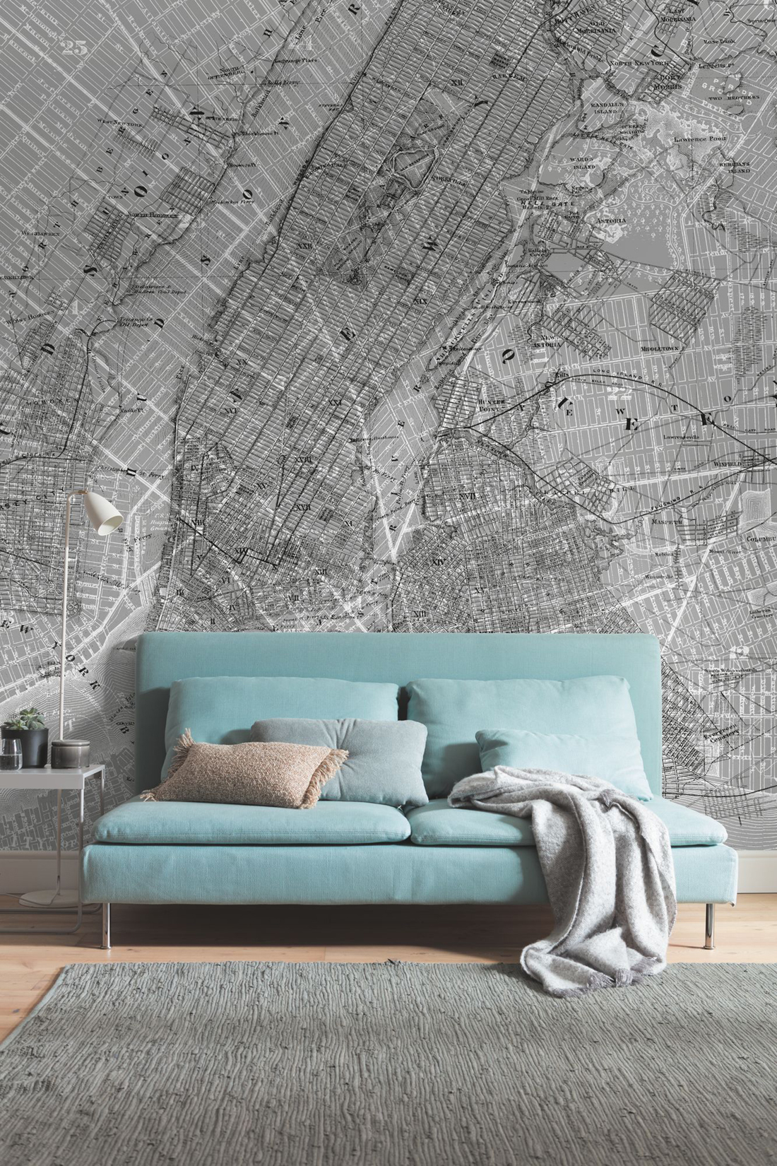 Panoramique NYC Map - Papier peint Komar