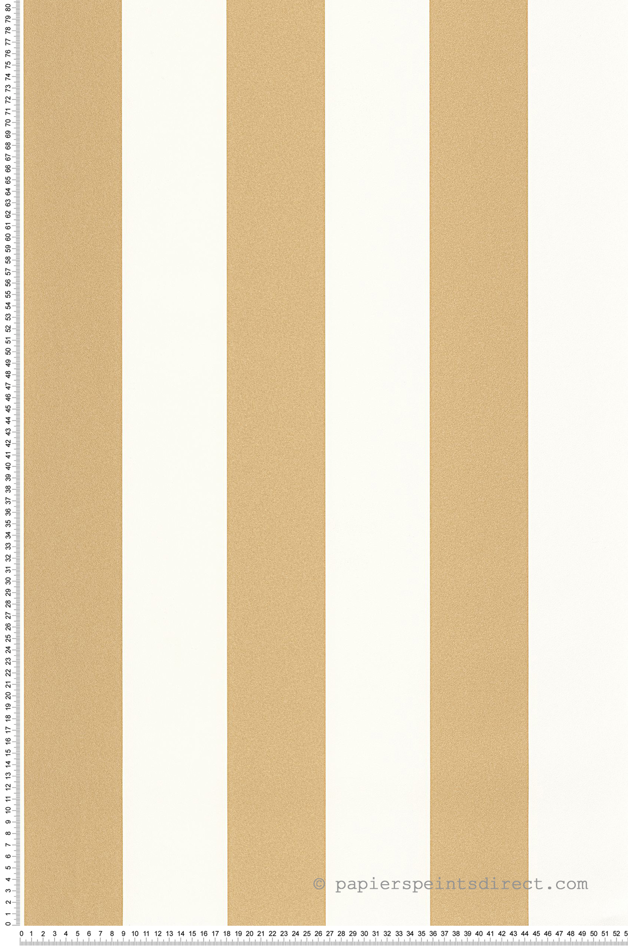 Papier peint Rayure Wide Lines blanc doré - Moonlight 2 de Casélio AMB | Réf. MLGT104022020