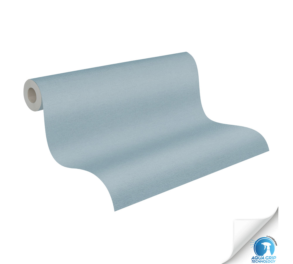 Papier peint préencollé Uni Around bleu ciel - Designdrop d'A.S. Création ROLL | Réf. AS-785753
