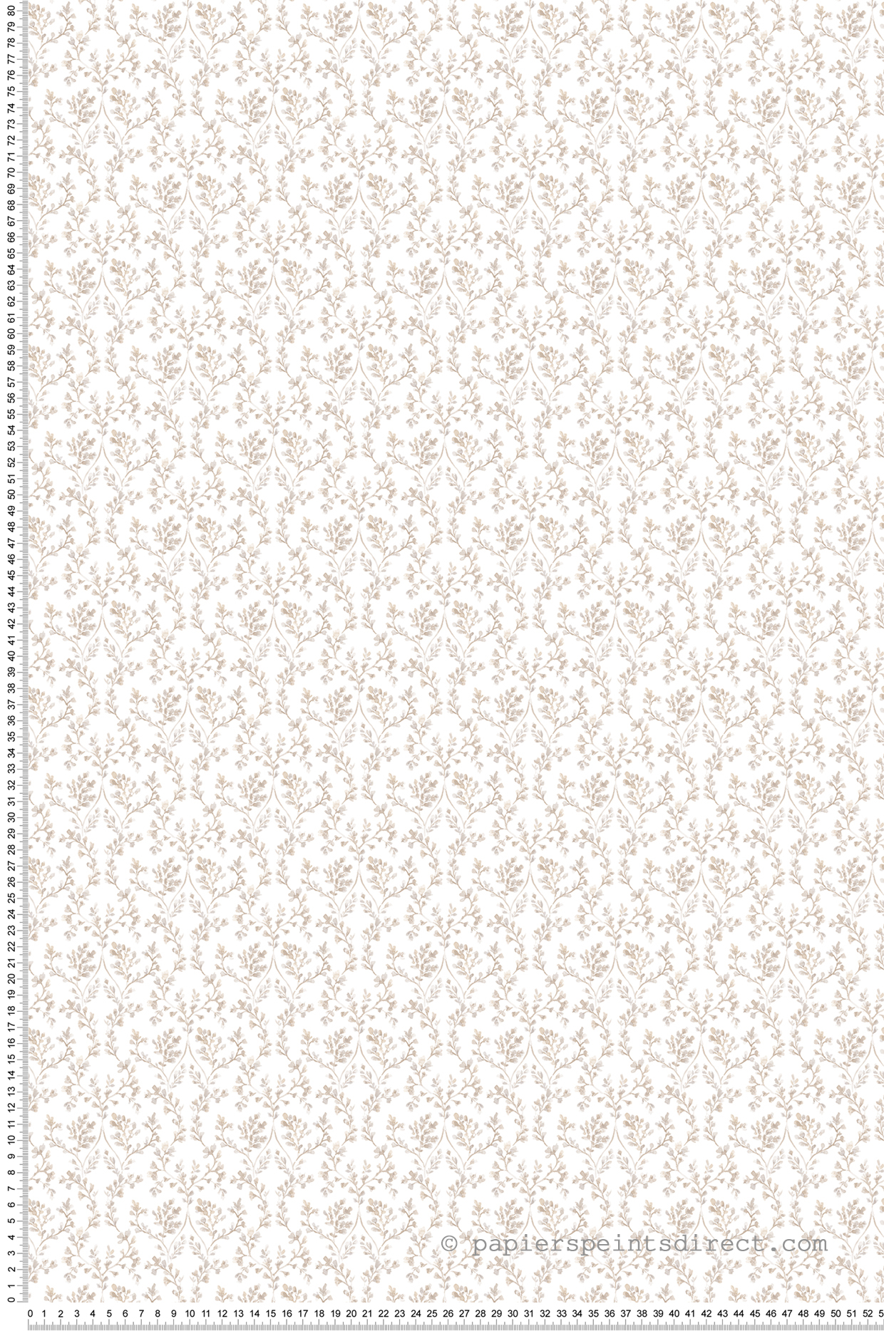 Papier peint Bouton Floral beige - Mini Prints de Lutèce | Réf. LTC-G56682