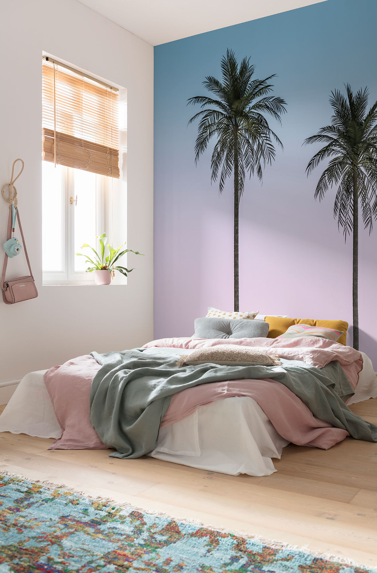 Papier peint panoramique palmier Skyhigh - Papier peint XXL Komar