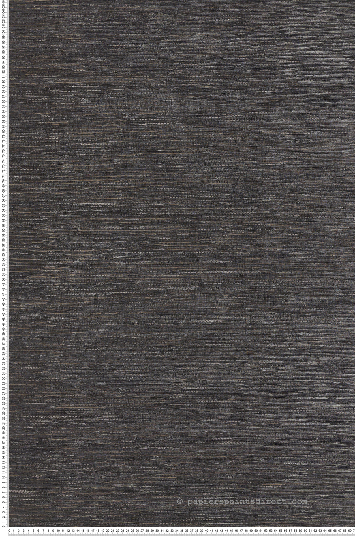 Papier peint Faux Uni Tissage Tatami noir - Le Jacquard de Casamance | Réf. CAS-C75342752