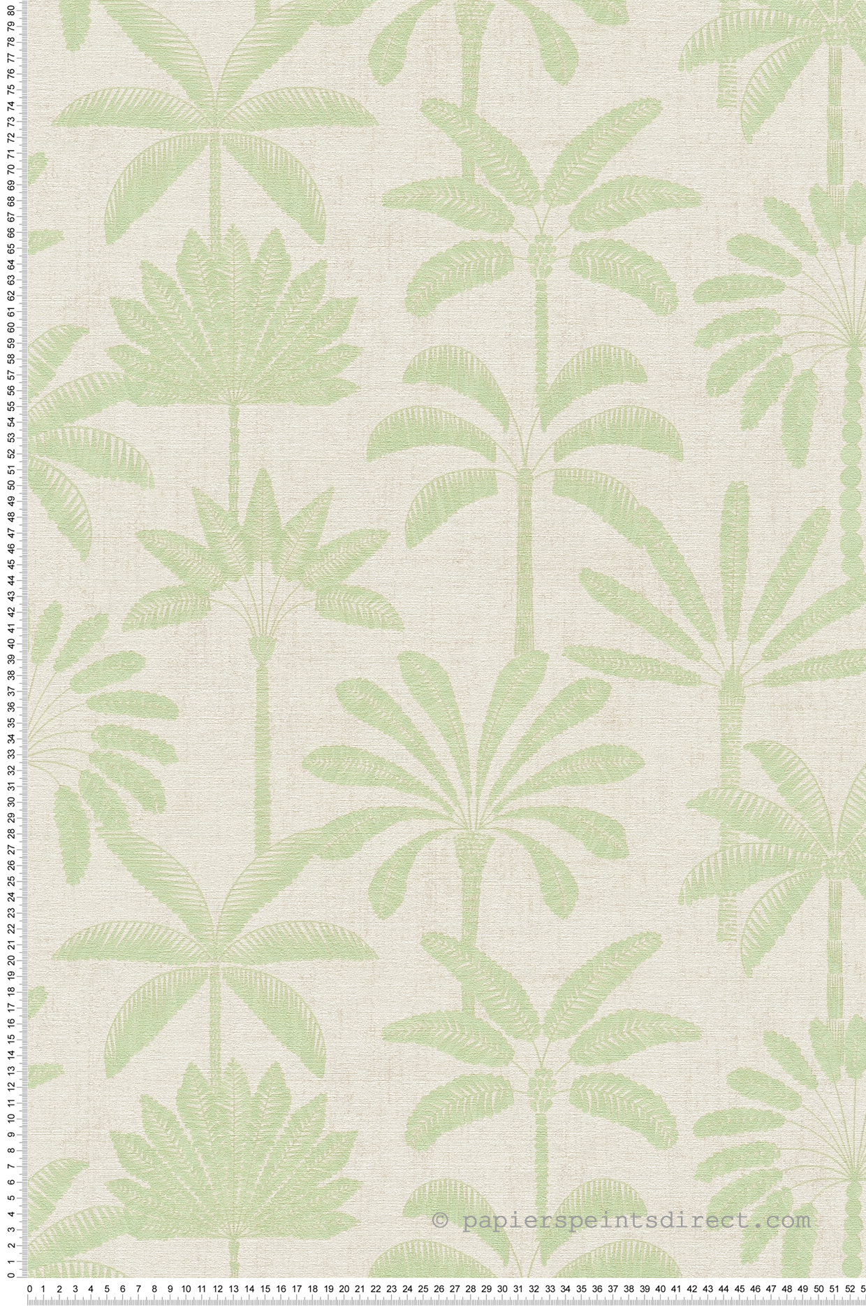 Papier peint Palmier Oasis vert gris - Cuba 2 d'A.S. Création | Réf. AS-791632