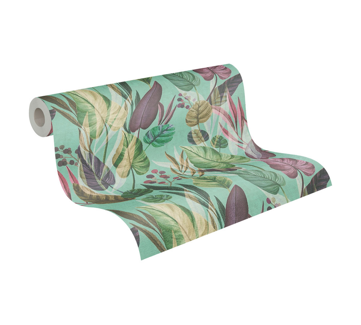 Papier peint Palmes Exotiques turquoise - Anna D'Andrea d'A.S. Création AMB5| Réf. AS-782194