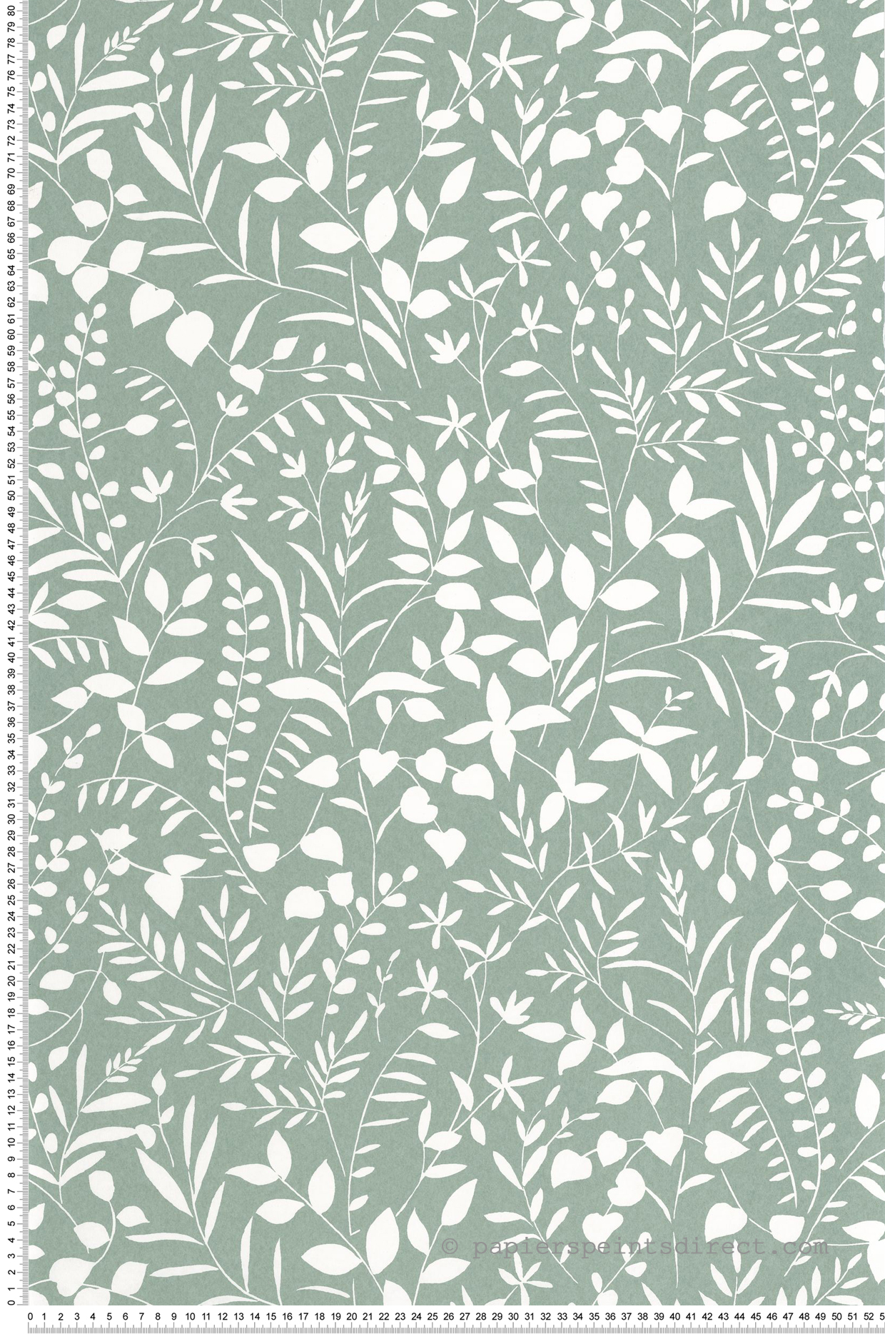 Papier peint Branche Scandinave Bastide céladon - Echappée Belle de Casadéco | Réf. ECHA89836363