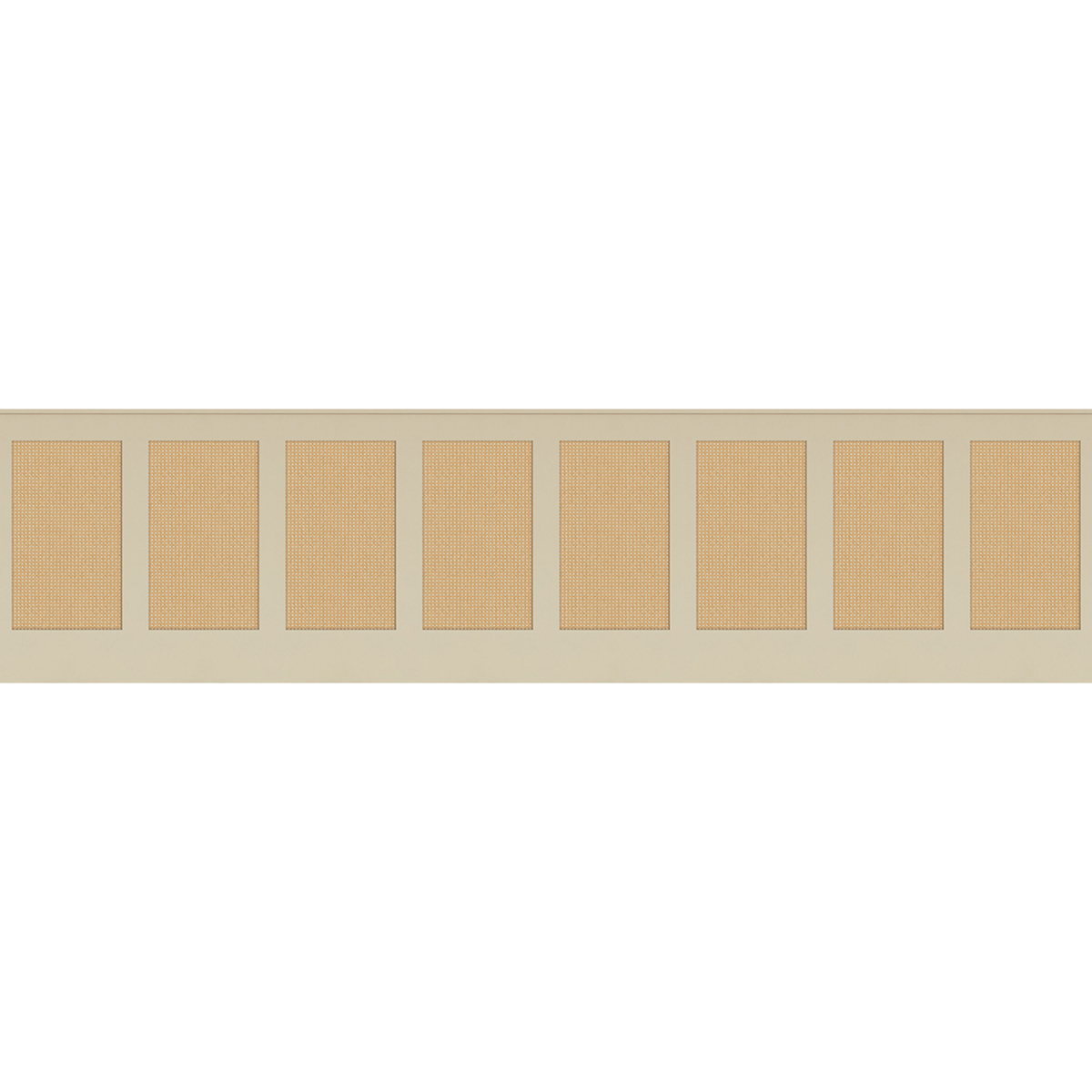 Papier peint Soubassement Cannage en Rotin M grège - Reliefs de Casélio | Réf. RLF106391000