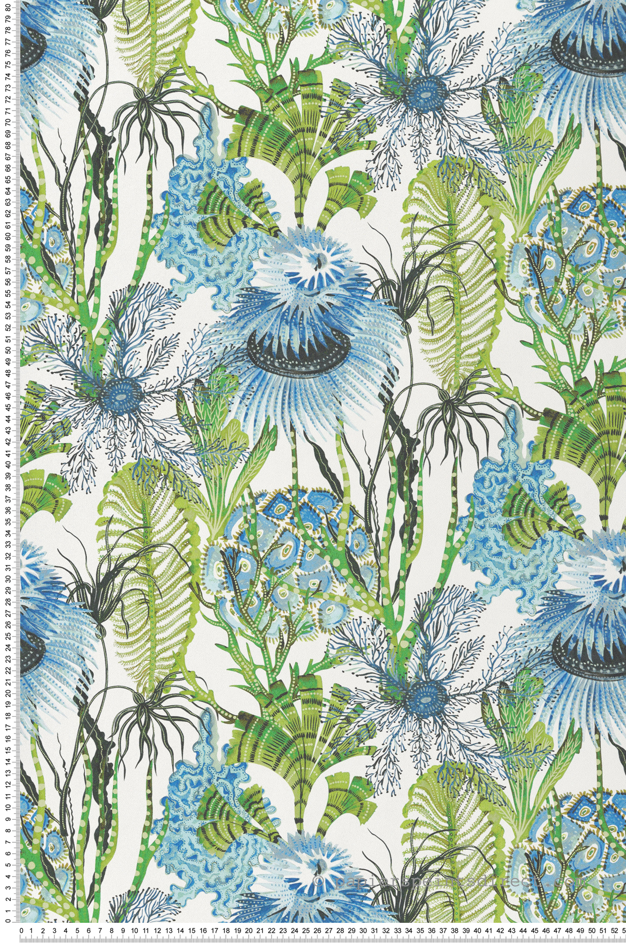 Papier peint Fonds Marins bleu vert - Cuisines & Bains de Lutèce | Réf. LTC-51231501