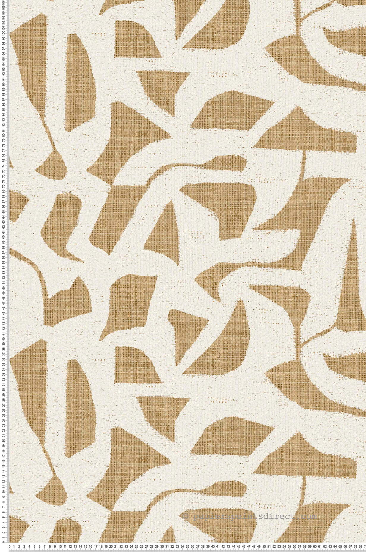 Papier peint Cannage Raphia Cana paille - Modernismo de Casamance | Réf. CAS-76830610