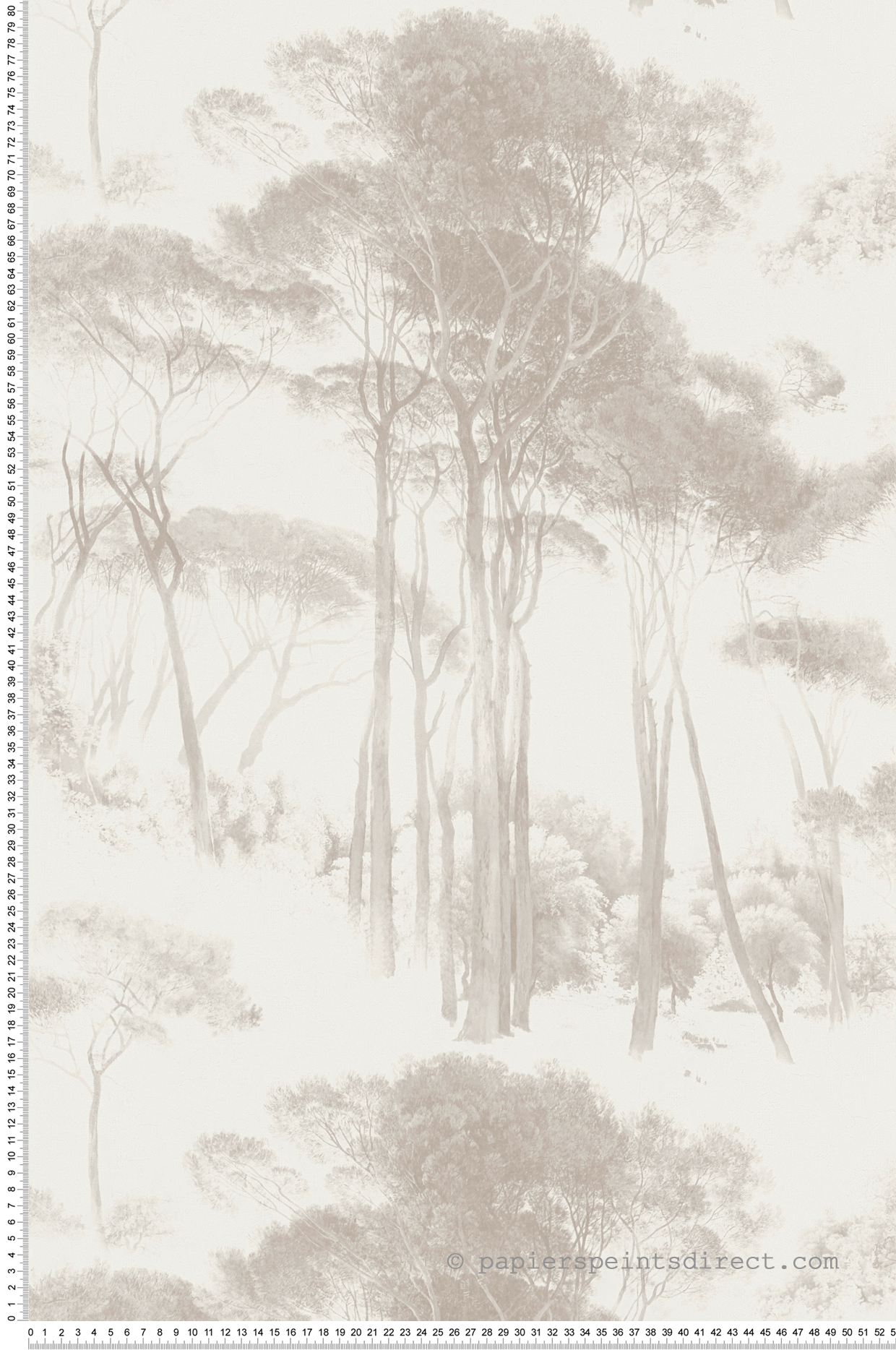 Papier peint Arbre Pin Parasol beige - History of Art d'A.S. Creation | Réf. 37651-4