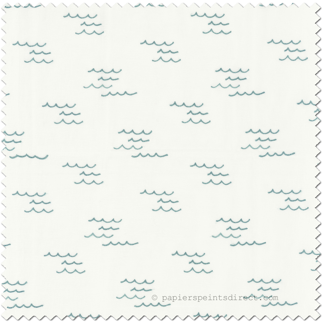 Tissu Voilage Vague Rêveur bleu - Rose et Nino de Camengo | Réf. CAM-45370197