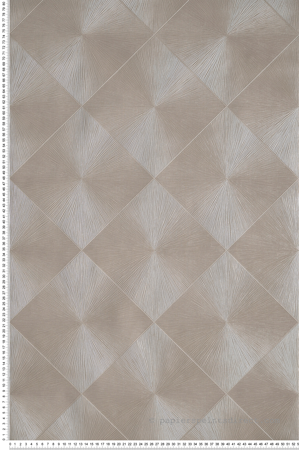 Papier peint Géométrique Losange Perception taupe irisé - Perception de Casadéco | Réf. PERP85131516