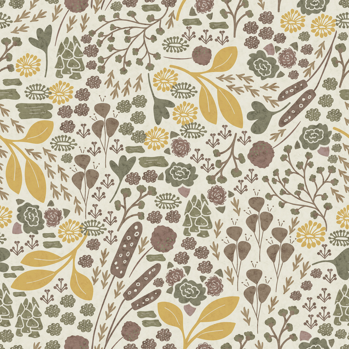 Papier peint panoramique Fleur Wild Fields - Papier peint Komar Flair