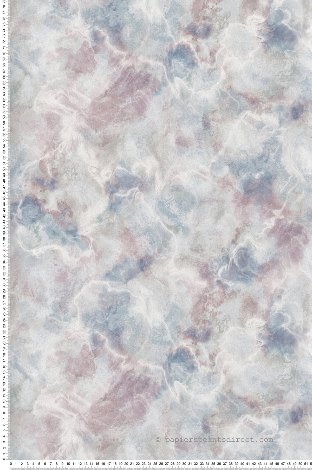 Papier peint Pierre Quartz bleu - Willow d'Initiales | Réf. INI-00815002