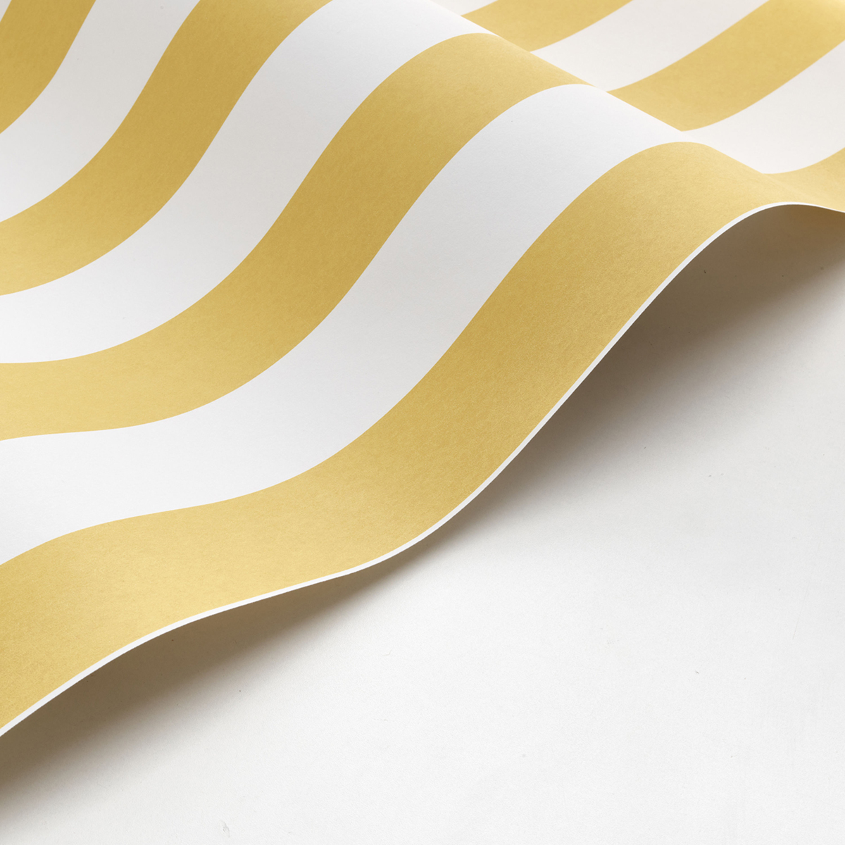 Papier peint Rayures Olympe jaune citron - Les Rayures de Casadéco | Réf. RAYS87432043