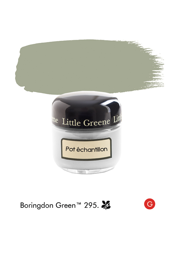 Pot échantillon Boringdon Green n°295 - Finition Absolute Matt Emulsion
