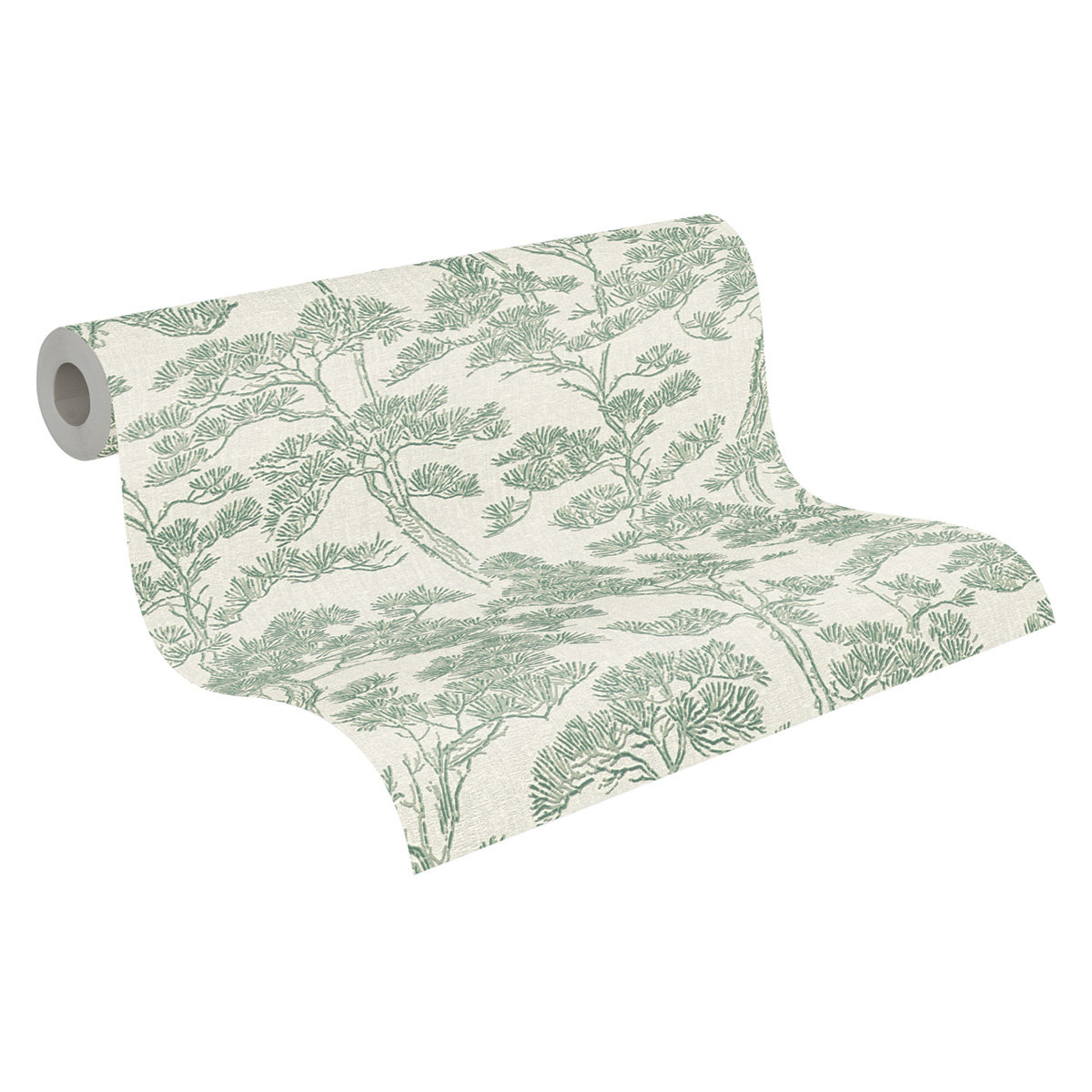 Papier peint Japonais Naturel Pins vert amande - Vibes & Styles d'A.S. Création AMB7| Réf. AS-790013