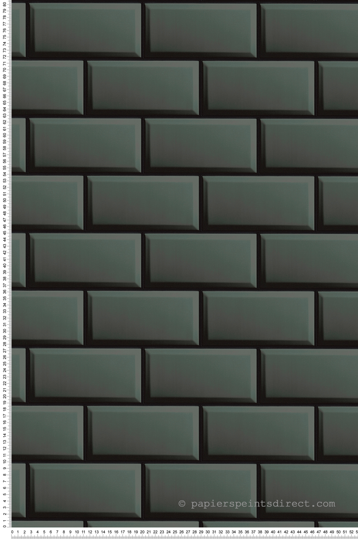 Papier peint Brique Effet Plastifié gris - My Home My Spa d'A.S. Création | Réf. SP15830