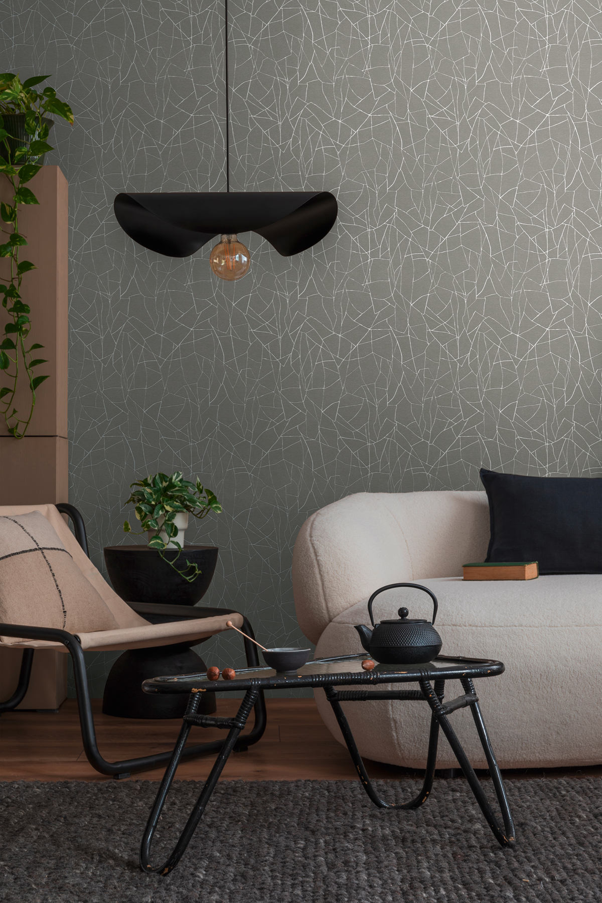 Papier peint Contemporain Artefact éléphant argenté - French Affair d'A.S. Création | Réf. AS-399343