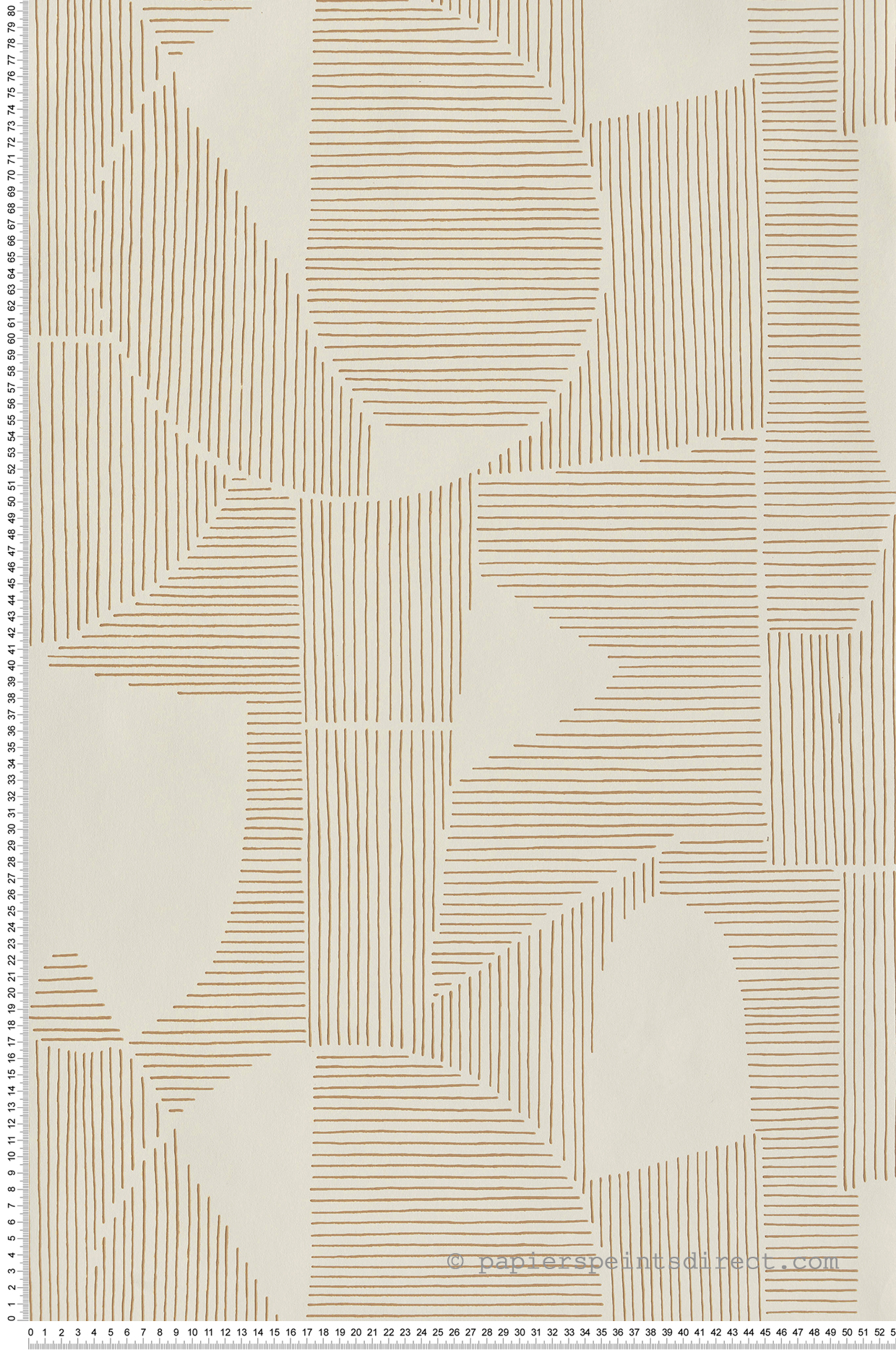 Papier peint Graphique Cercle beige et marron - Gallery de Casadéco | Réf. GLRY86121105