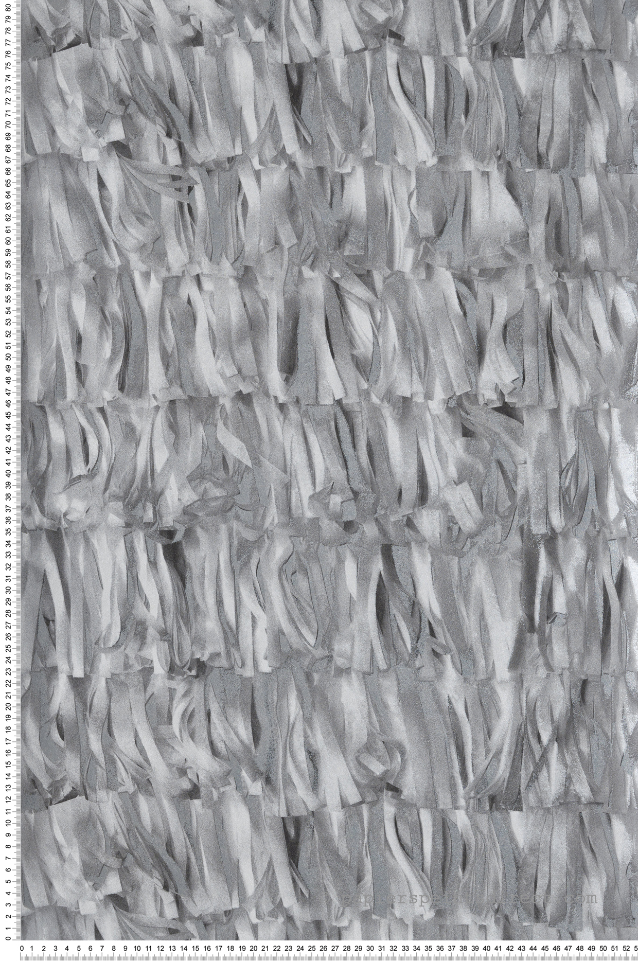 Papier peint Assemblage Frange gris anthracite - Pearl de Montecolino | Réf. MC-65317