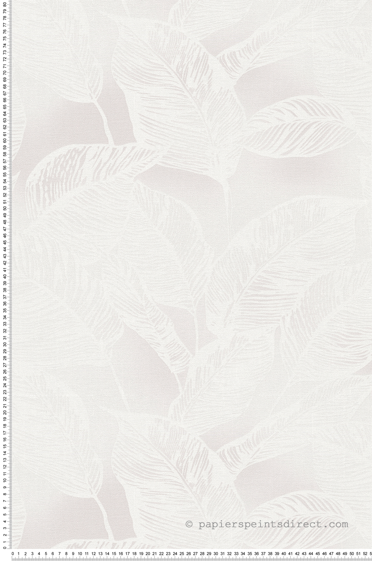 Papier peint Feuilles Stylisées Leaves gris clair - Natural Living d'A.S. Création | Réf. AS-386632