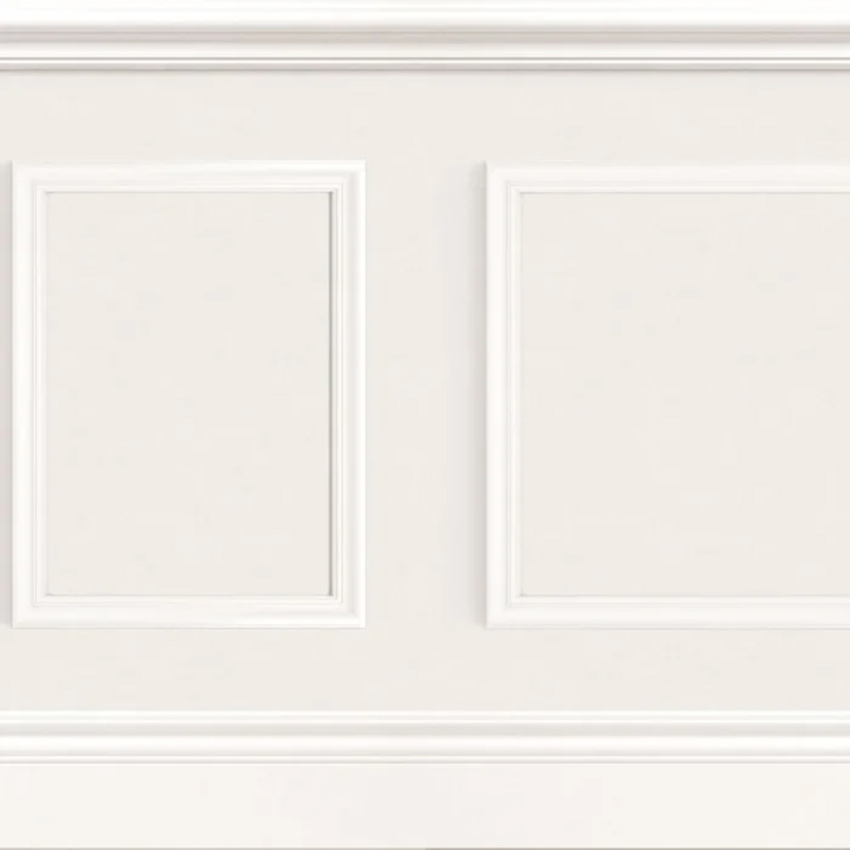 Papier peint Soubassement Moulure Petit Salon blanc - Moulures & Co de Casadéco | Réf. MOCO200450510