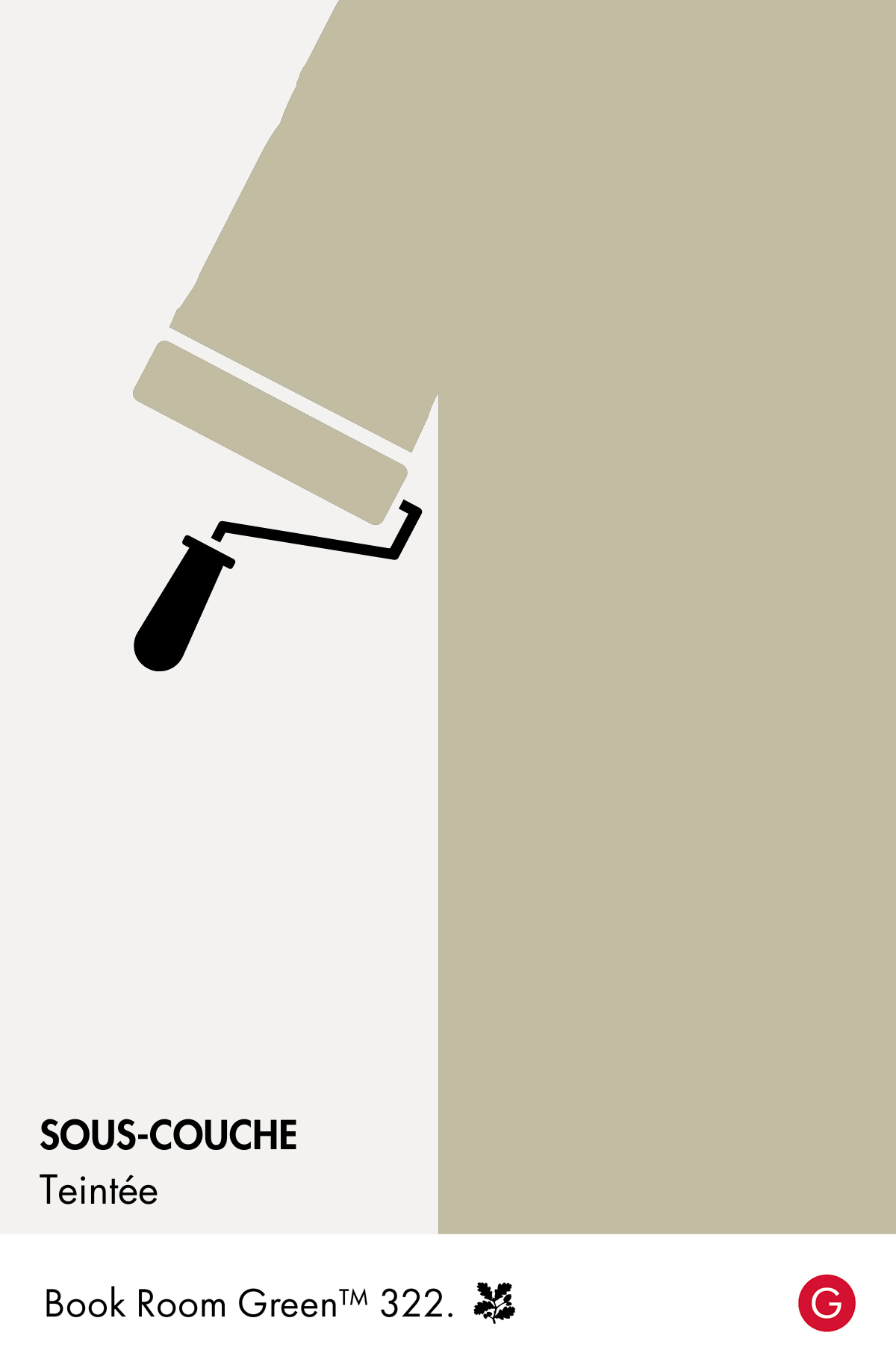 Sous-couche teintée Little Greene Book Room Green n°322