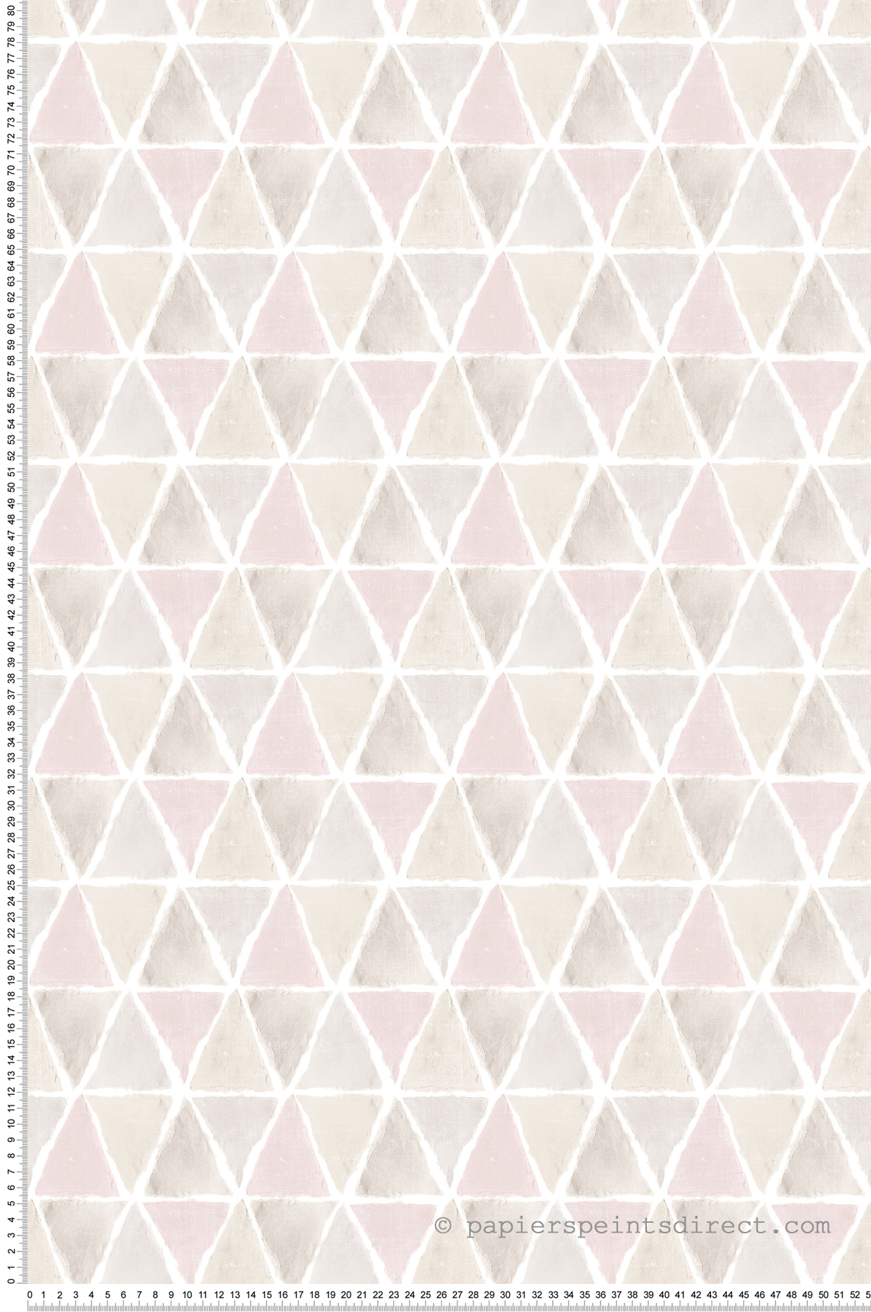 Papier peint Triangles rose gris - Style Cuisine 3 de Lutèce | Réf. LTC-CK36636